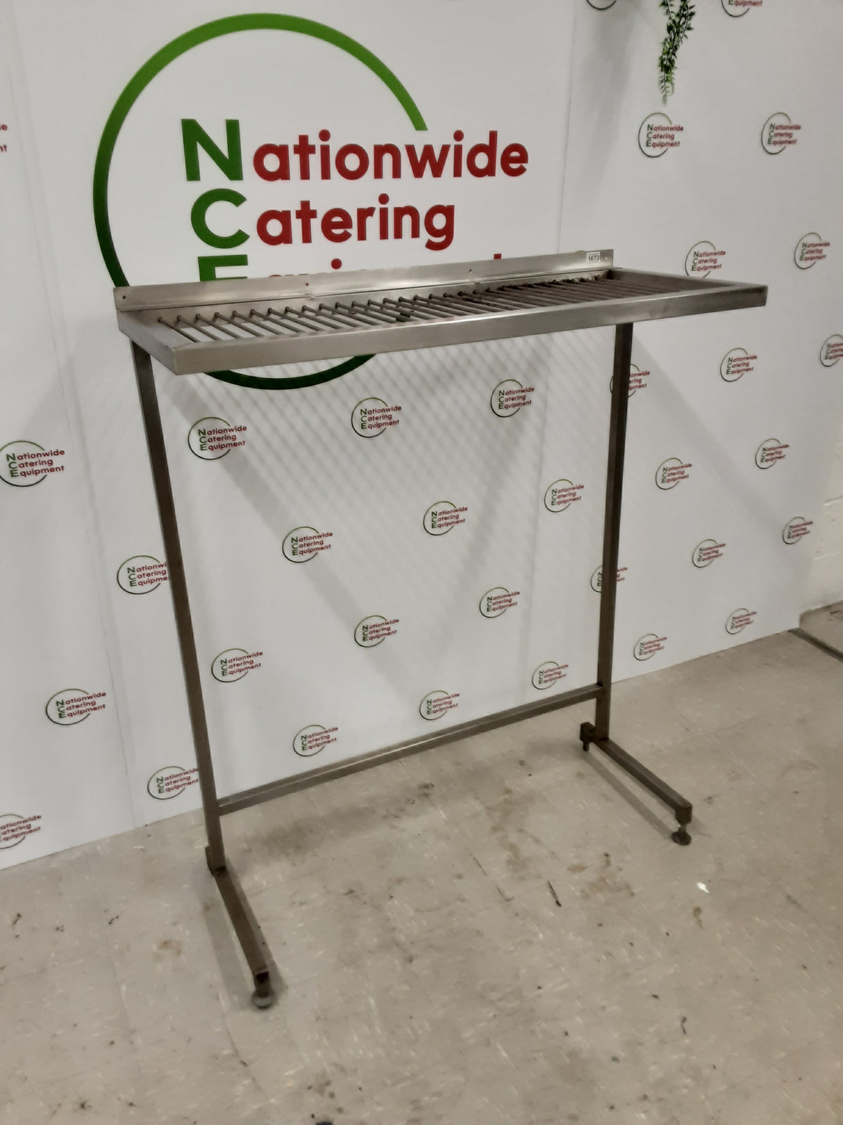 Stainless Steel Over Table/Over Stove Pan Shelf, 120cm (1673)