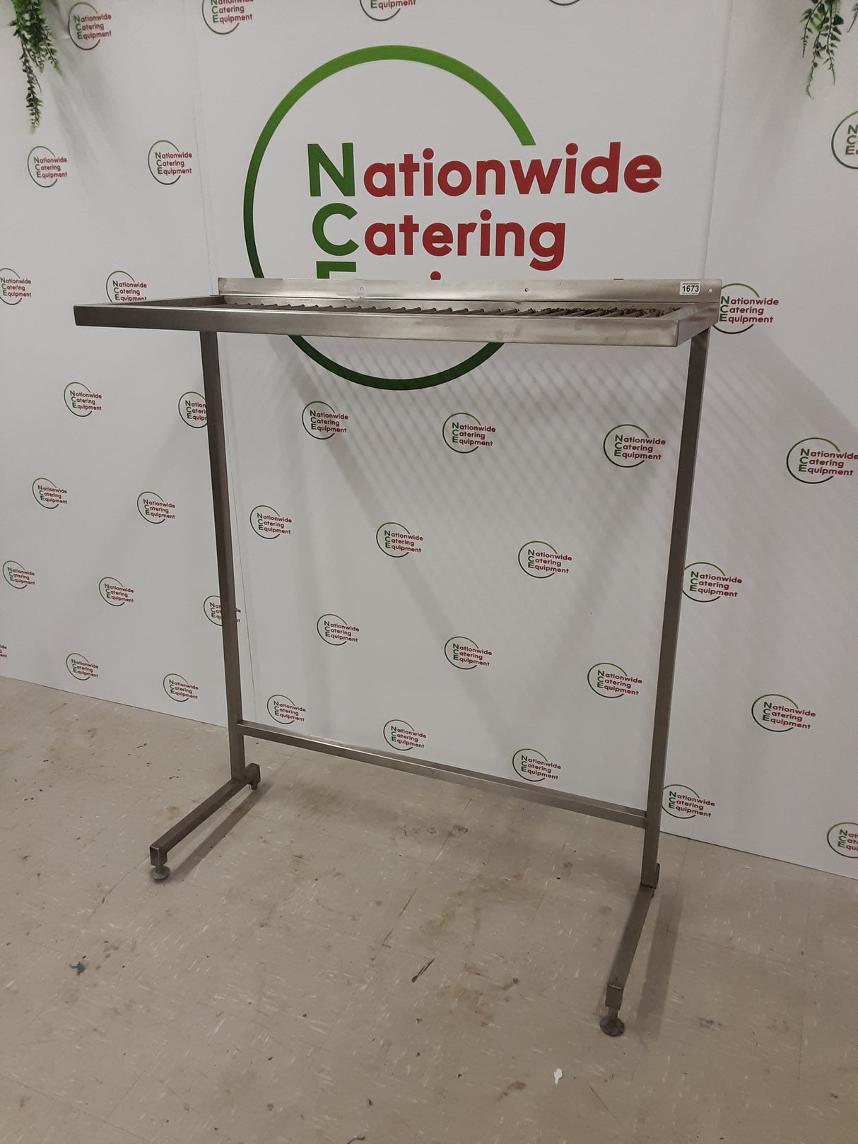 Stainless Steel Over Table/Over Stove Pan Shelf, 120cm (1673)