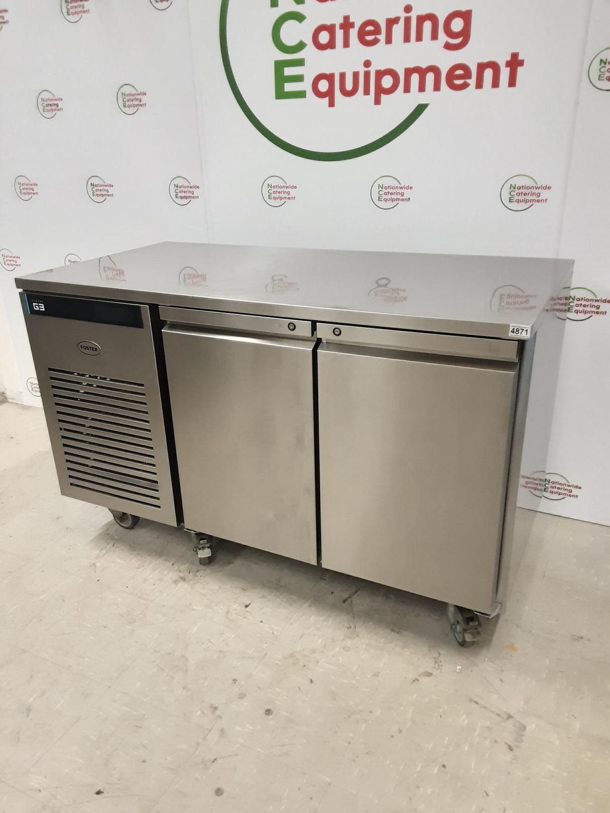 Foster 2024 Manufactured G3 Ecopro Two Door Flat Counter Fridge, 142cm (NCE4871)