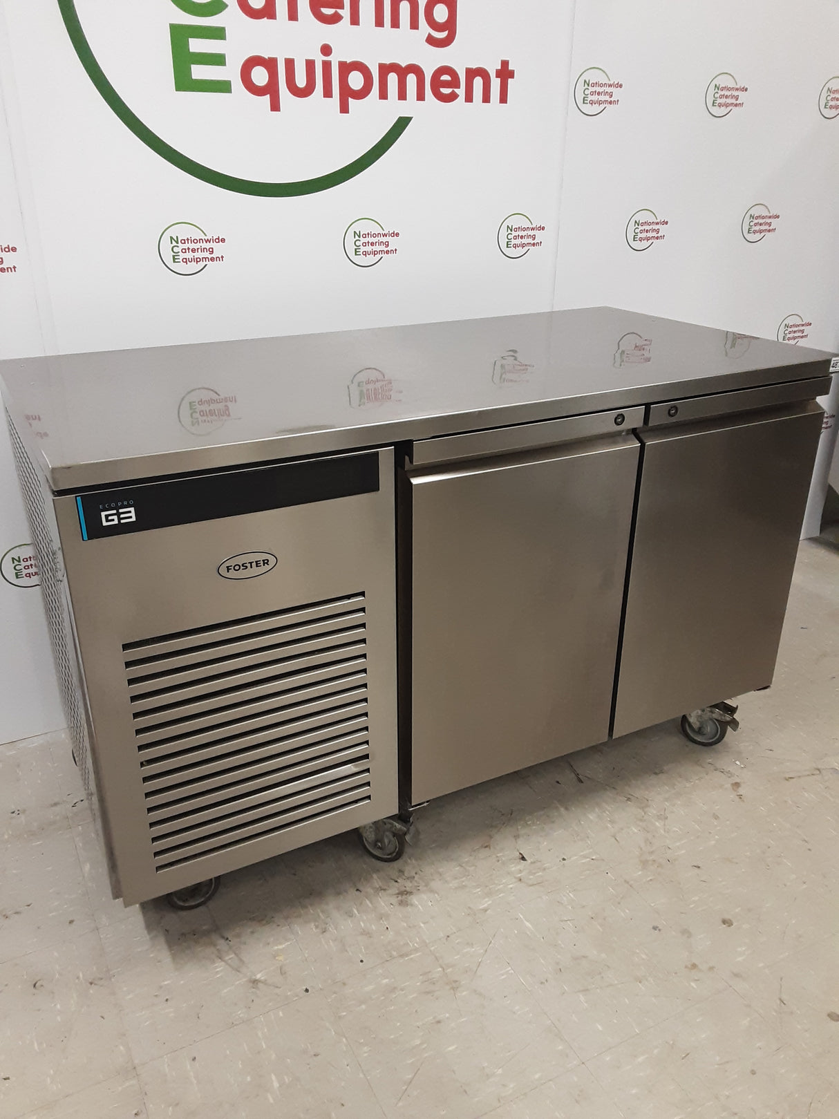 Foster 2024 Manufactured G3 Ecopro Two Door Flat Counter Fridge, 142cm (NCE4871)