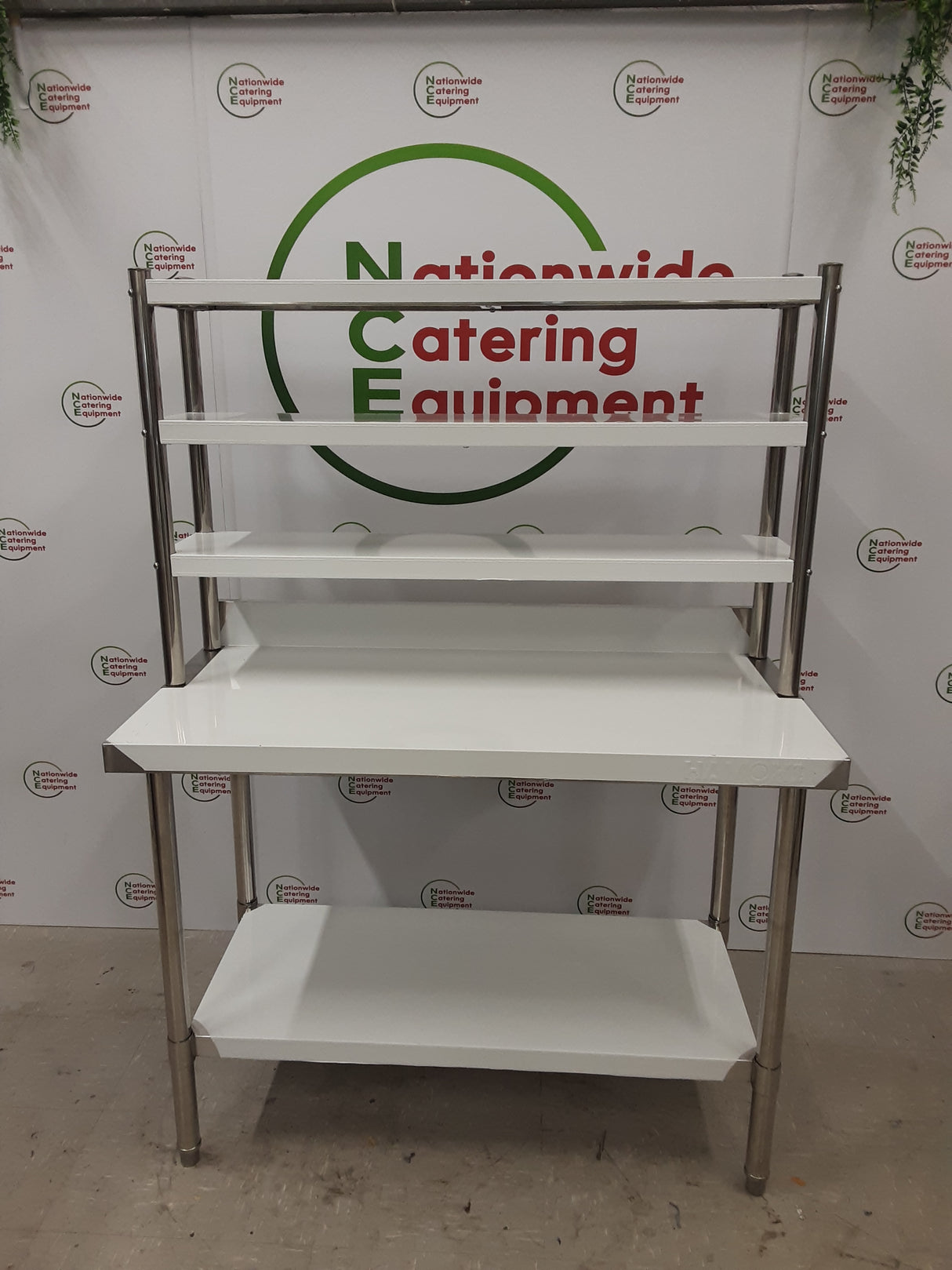 Hamoki Stainless Steel Three Tier Over Table Shelf, 180cm (NCE4886)