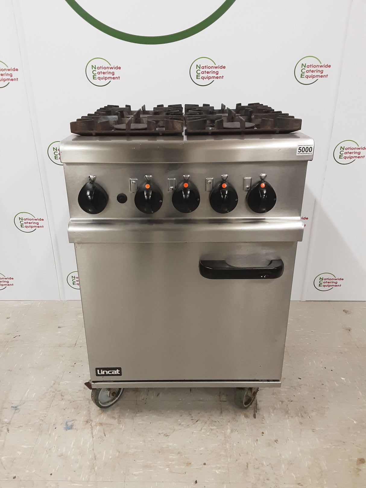 Lincat Opus Four Burner Stove and  Oven, Natural Gas (NCE5000)