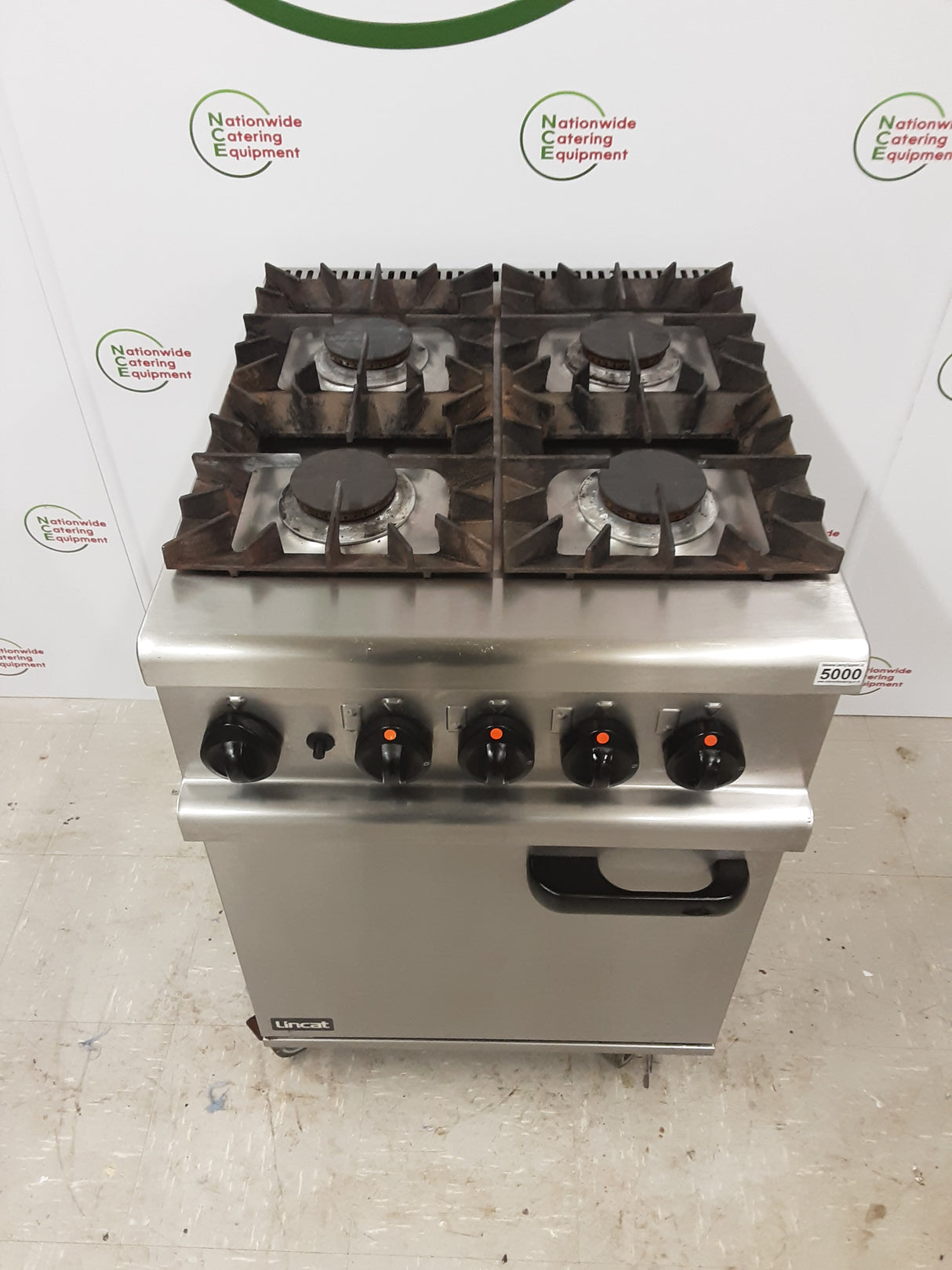 Lincat Opus Four Burner Stove and  Oven, Natural Gas (NCE5000)
