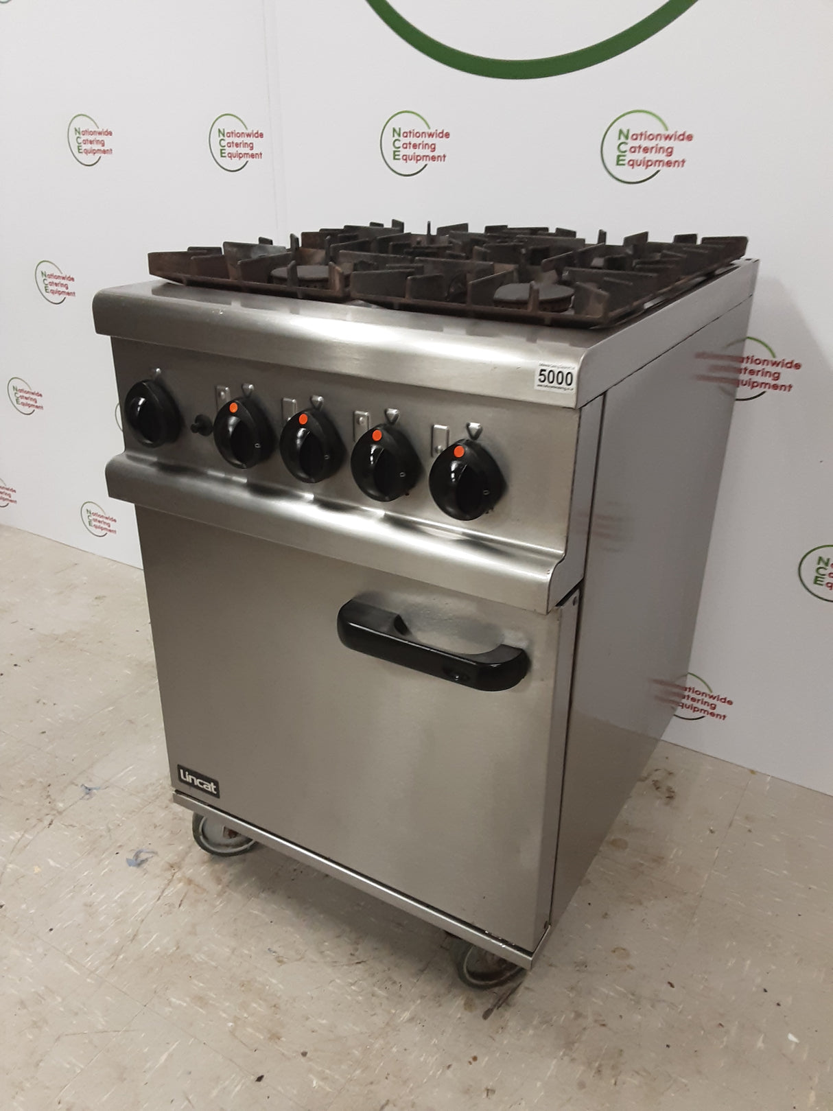 Lincat Opus Four Burner Stove and  Oven, Natural Gas (NCE5000)