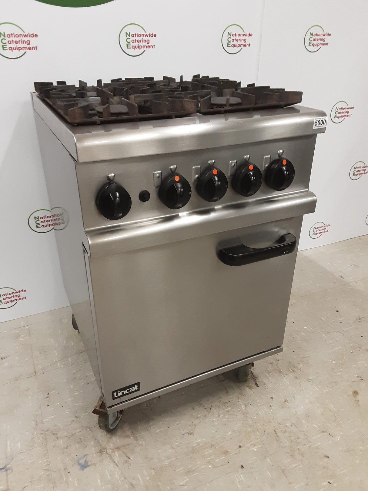 Lincat Opus Four Burner Stove and  Oven, Natural Gas (NCE5000)