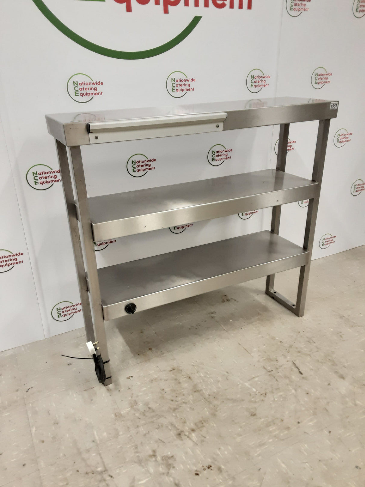 Stainless Steel Three Tier Heated Gantry 105x30cm (NCE4955)
