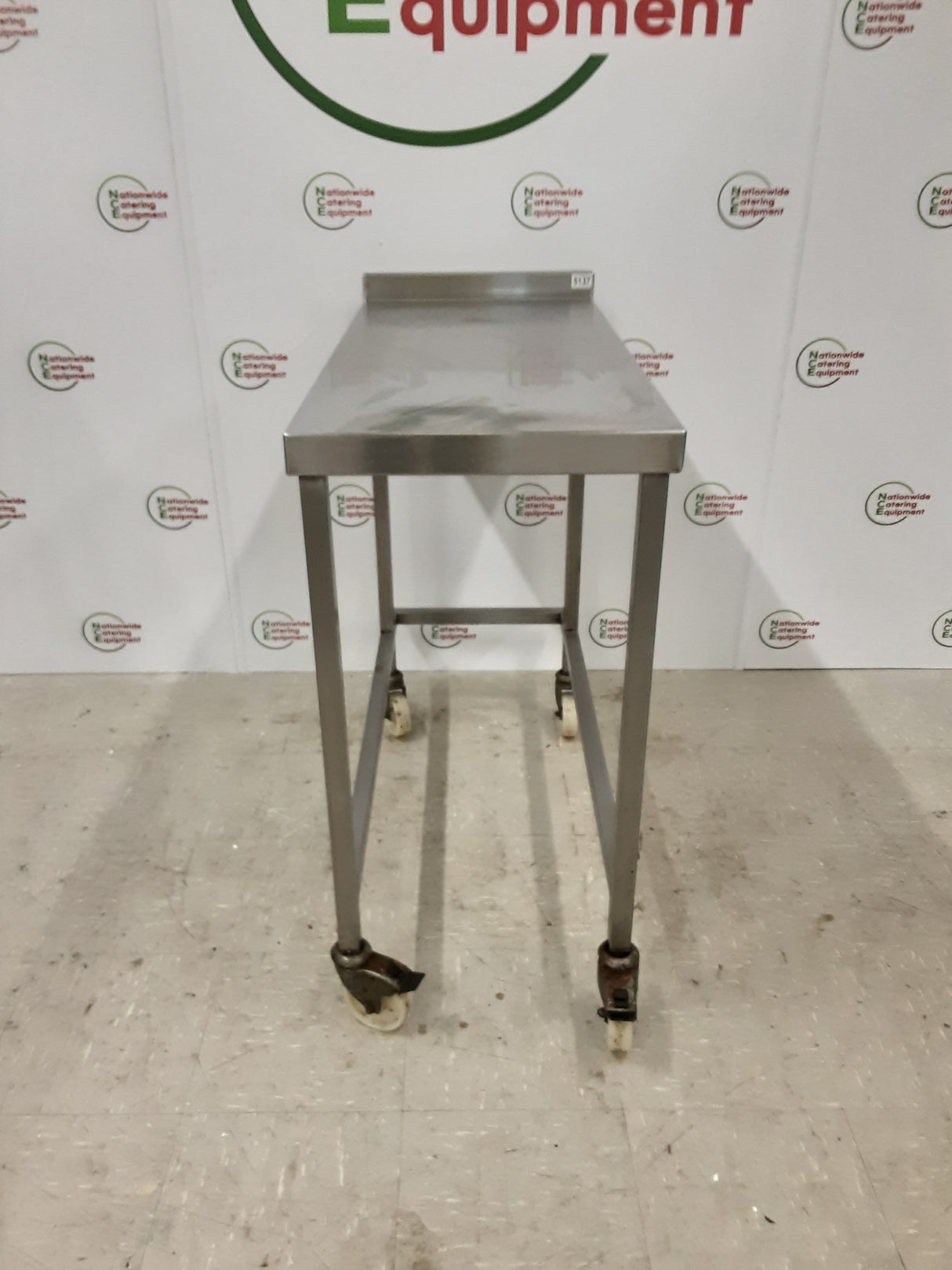 Stainless Steel Mobile Filler Table 45x100cm (NCE5137)