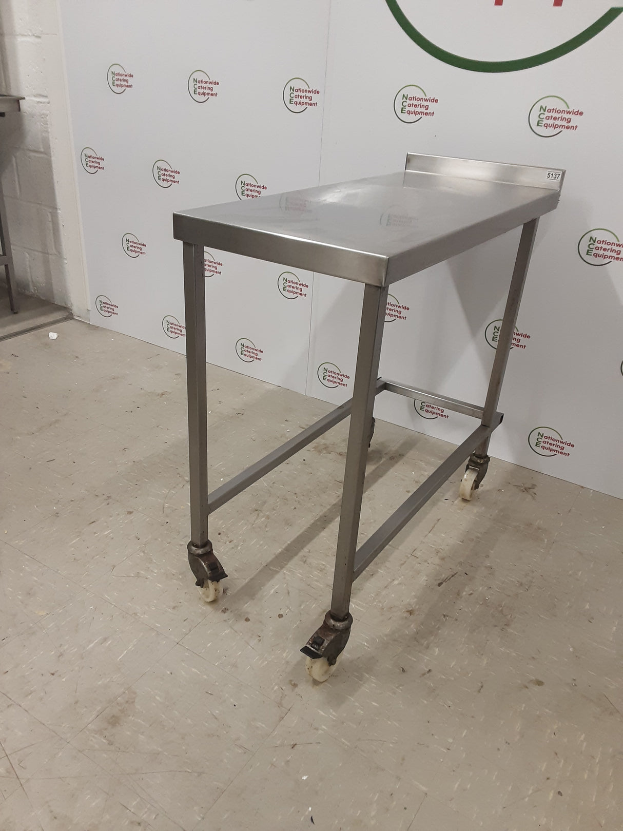 Stainless Steel Mobile Filler Table 45x100cm (NCE5137)