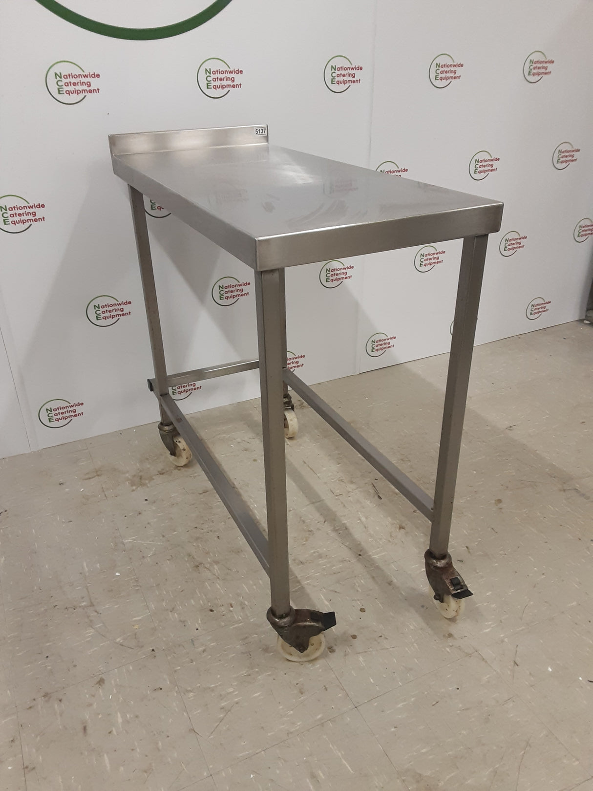 Stainless Steel Mobile Filler Table 45x100cm (NCE5137)