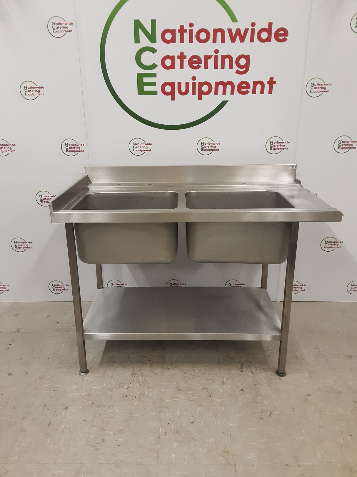 Stainless Steel Double Dishwasher Entry Sink 127cm (NCE5189)