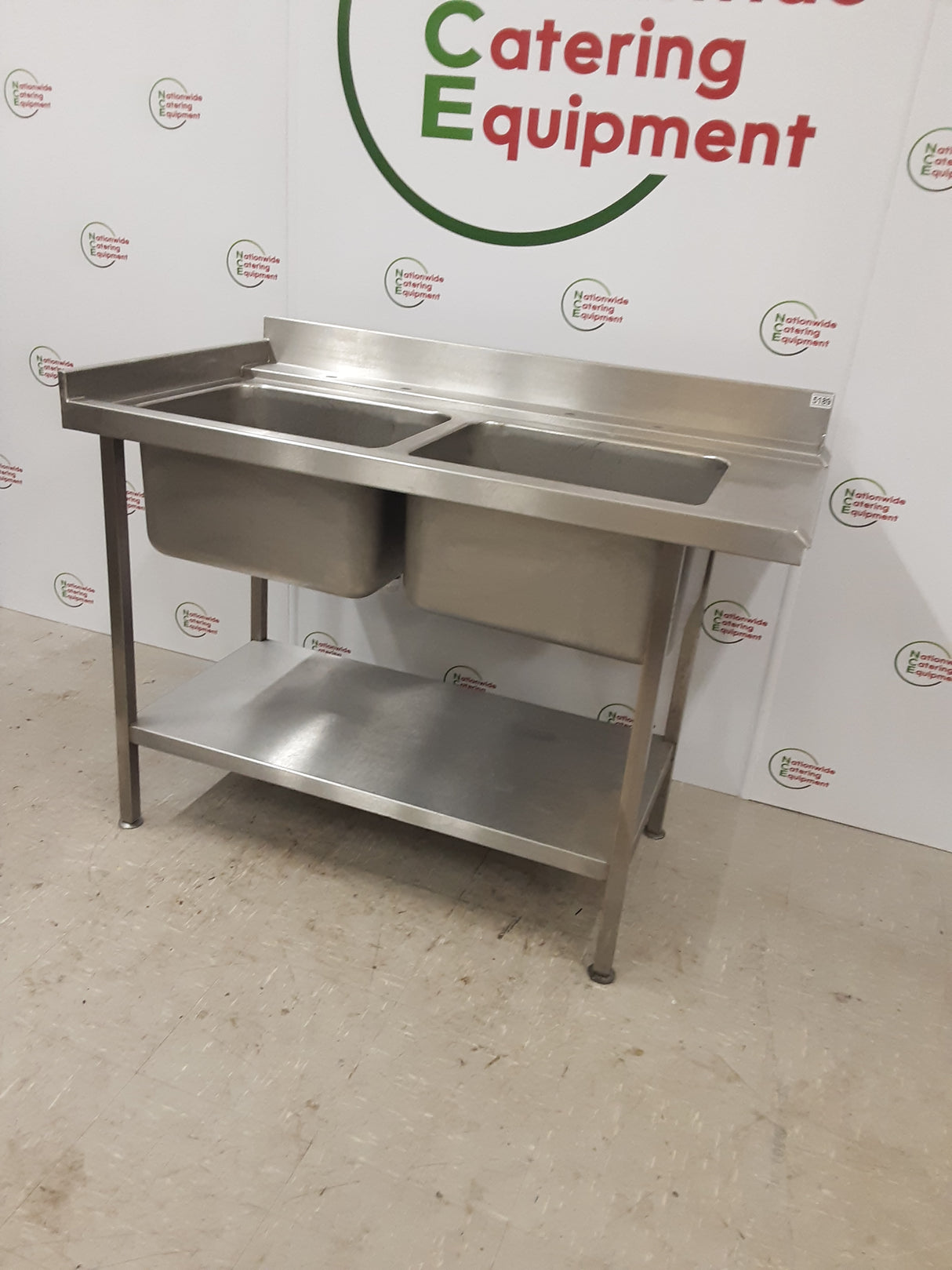 Stainless Steel Double Dishwasher Entry Sink 127cm (NCE5189)