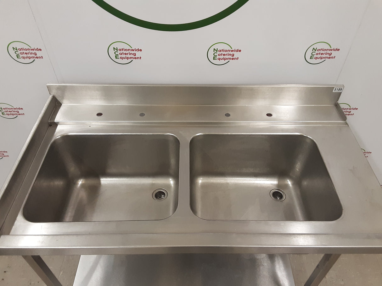 Stainless Steel Double Dishwasher Entry Sink 127cm (NCE5189)