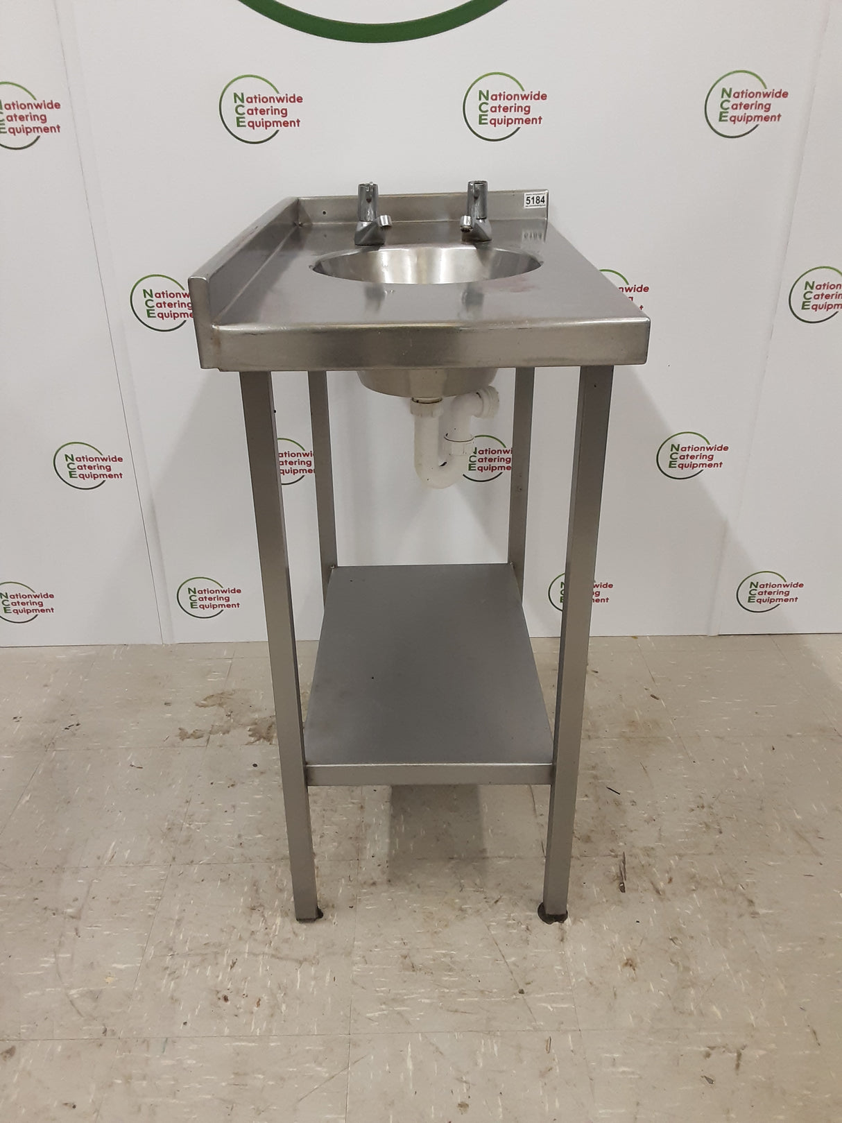 Stainless Steel Filler Table With Hand Wash Basin 45x80cm (NCE5184)