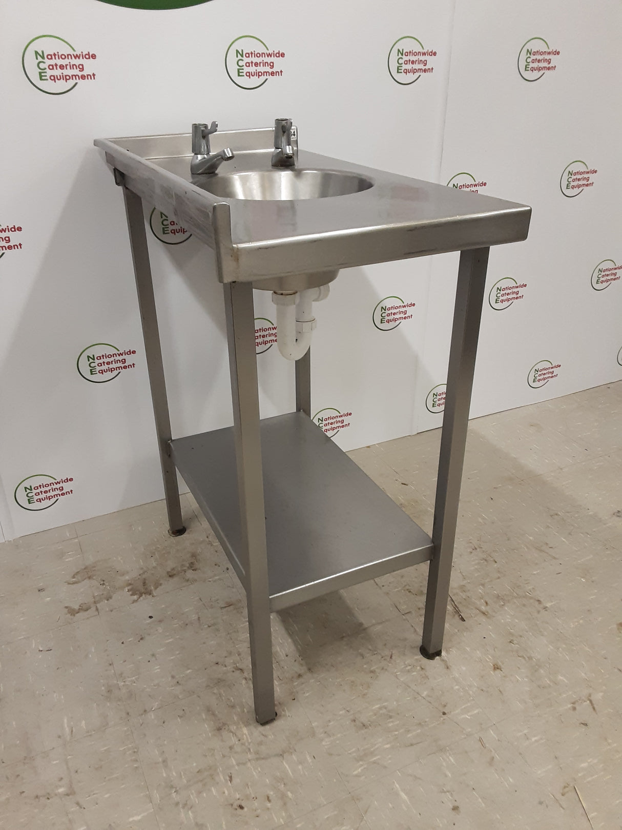 Stainless Steel Filler Table With Hand Wash Basin 45x80cm (NCE5184)