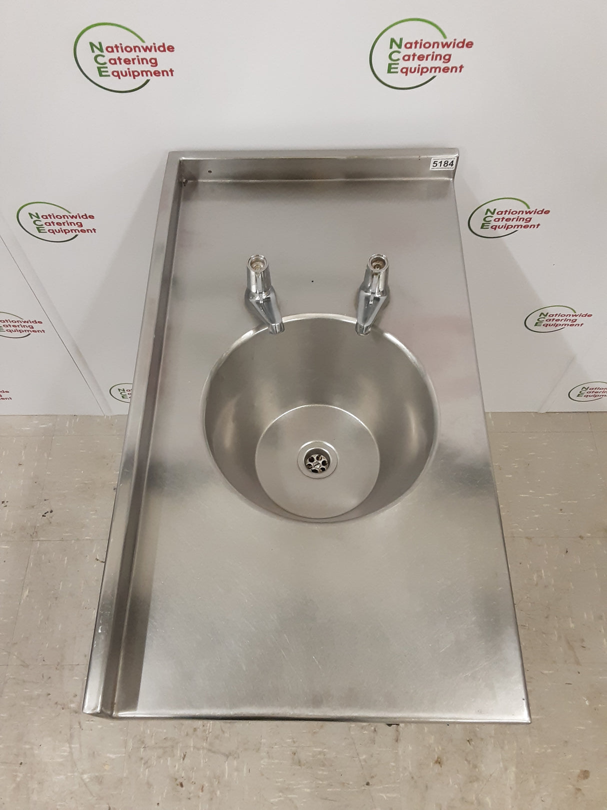 Stainless Steel Filler Table With Hand Wash Basin 45x80cm (NCE5184)