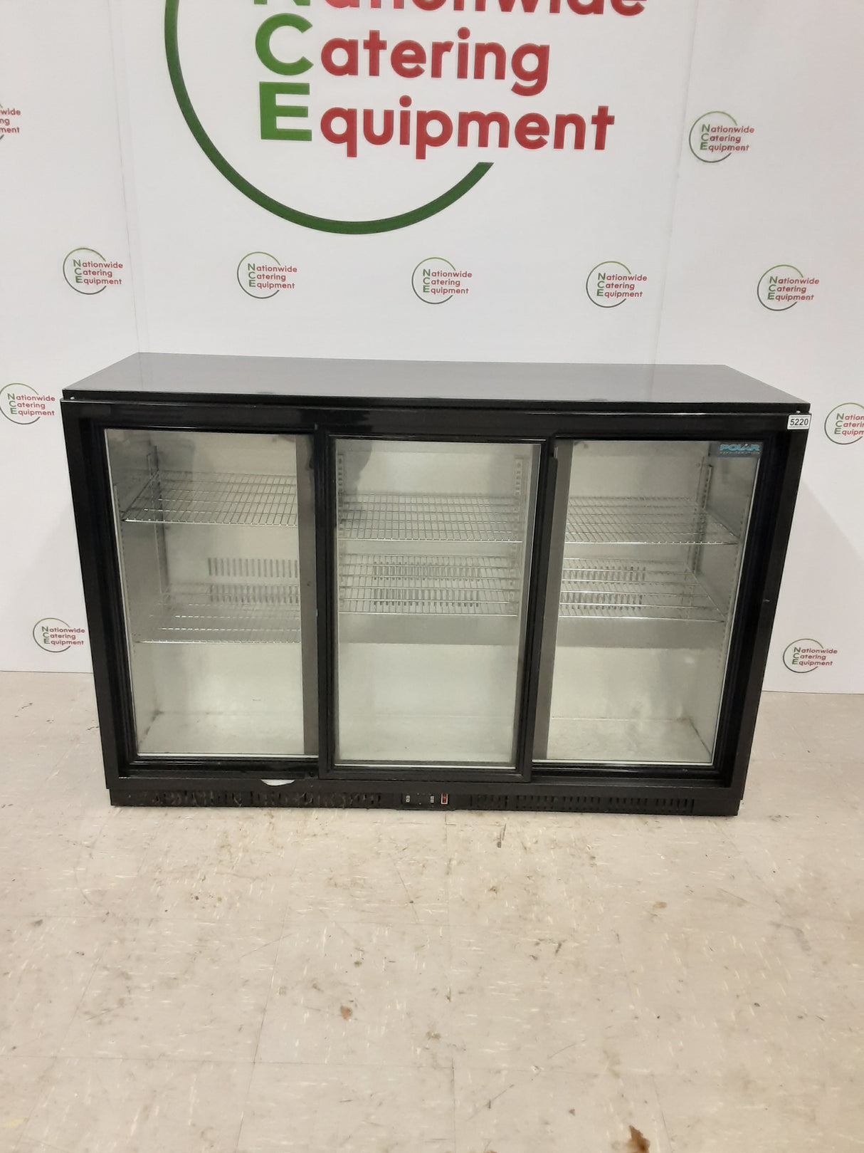 Polar G-Series Three Sliding Door Bottle Cooler, Model-GL006 (NCE5220)