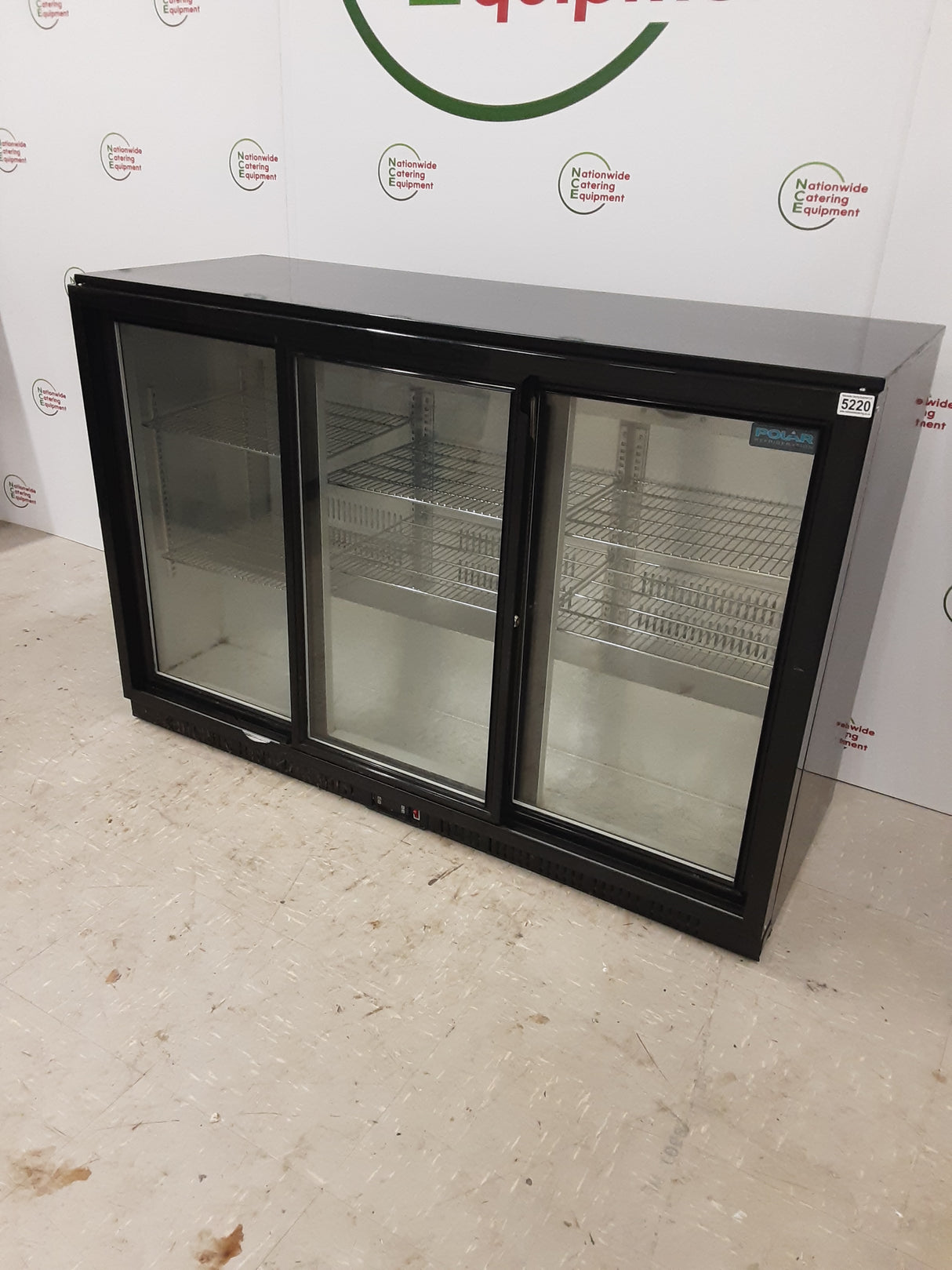 Polar G-Series Three Sliding Door Bottle Cooler, Model-GL006 (NCE5220)