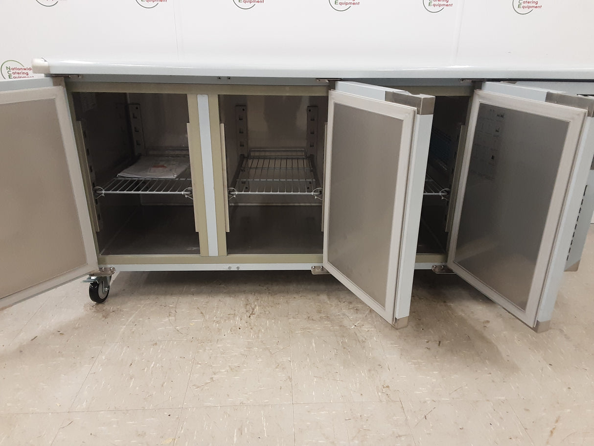 Hamoki Three Door Flat Counter Fridge, 180cm, Model-GN3100TN (NCE5256)