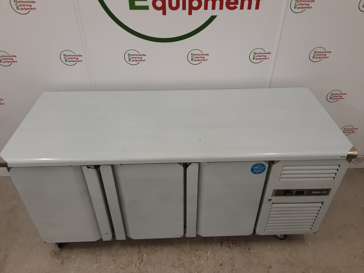 Hamoki Three Door Flat Counter Freezer, 180cm, Model- GN3100BT (NCE5258)