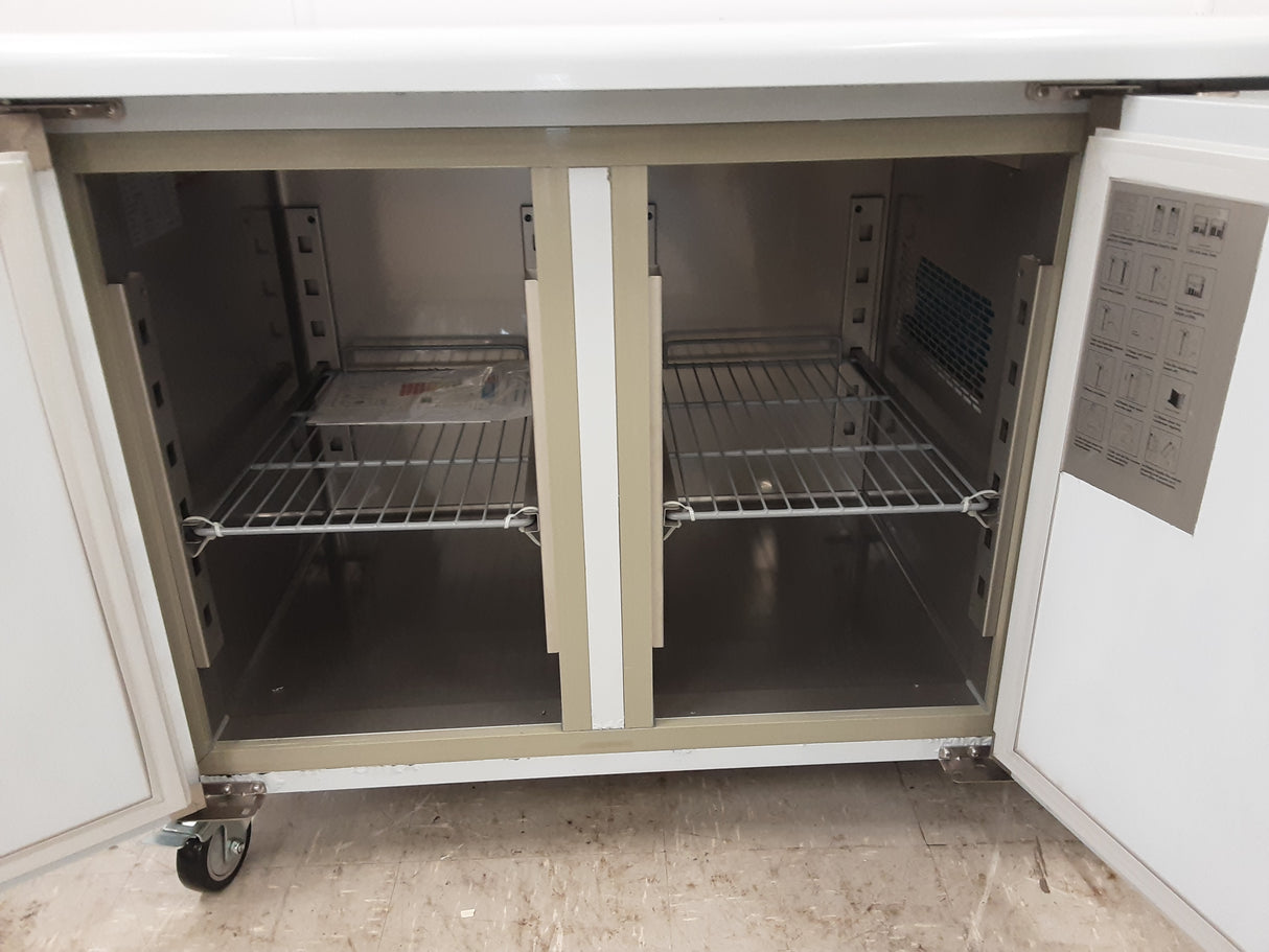 Hamoki Two Door Flat Counter Freezer, 135cm, Model-GN2100BT (NCE5257)
