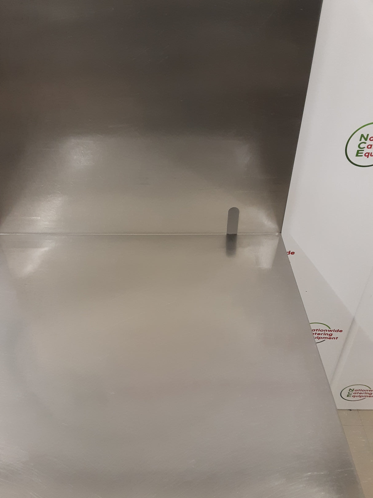 Stainless Steel Table With Large Upstand, 67x64cm (NCE5290)