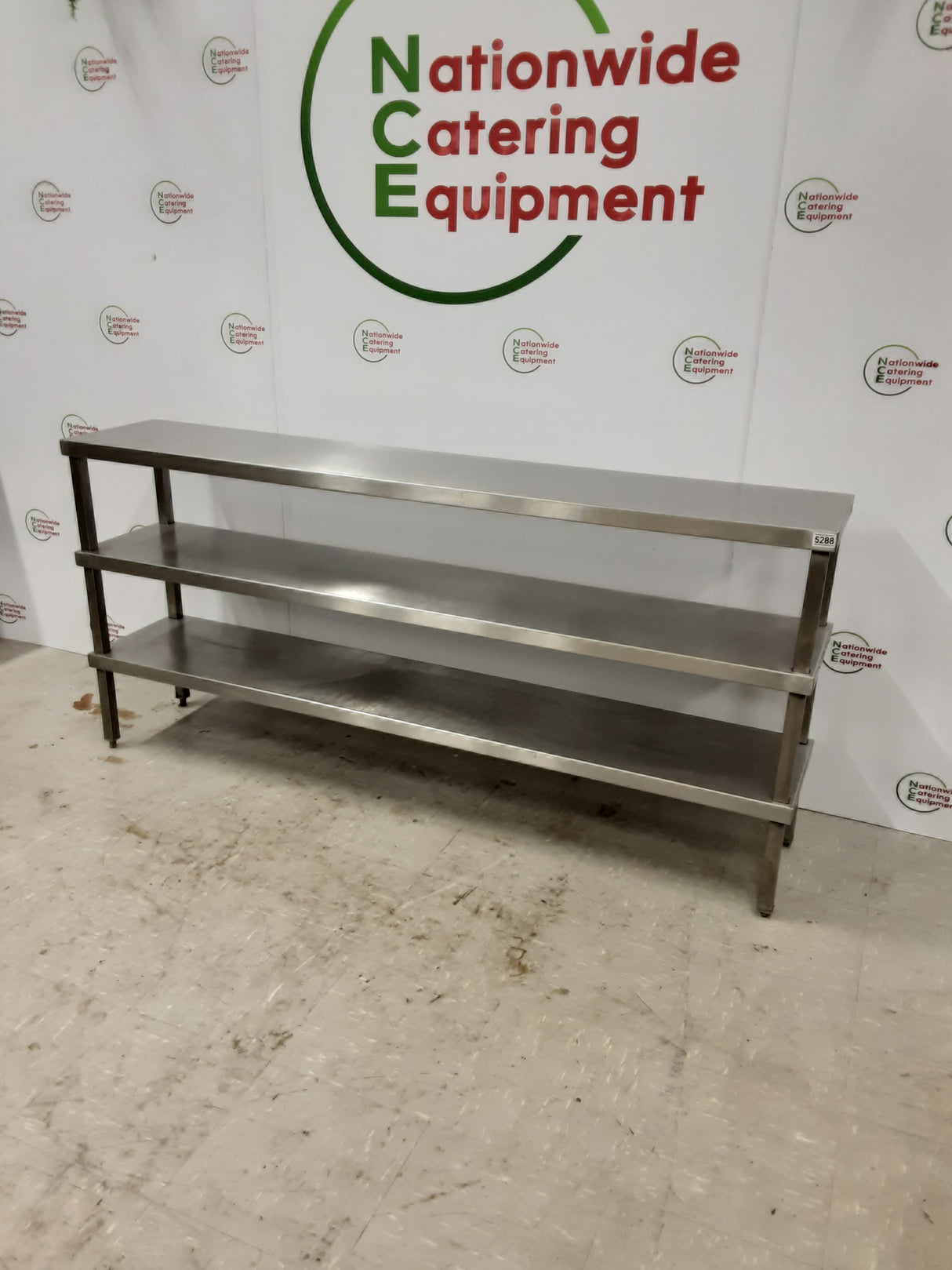 Stainless Steel Three Tier Tabletop Gantry-Unheated 180x35cm (NCE5288)