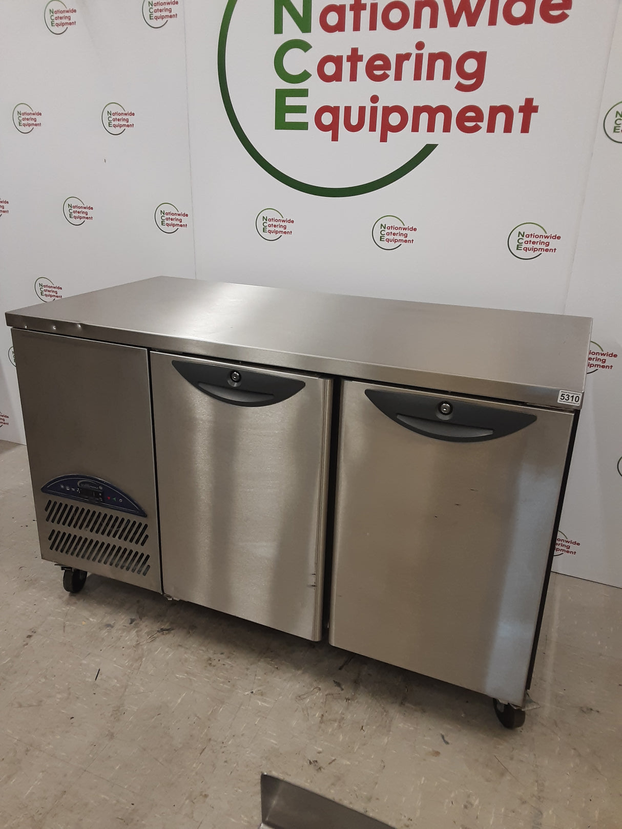 Un-Used / B-Grade Williams Two Door Counter Fridge, 140cm, Model HO2SS (NCE5310)