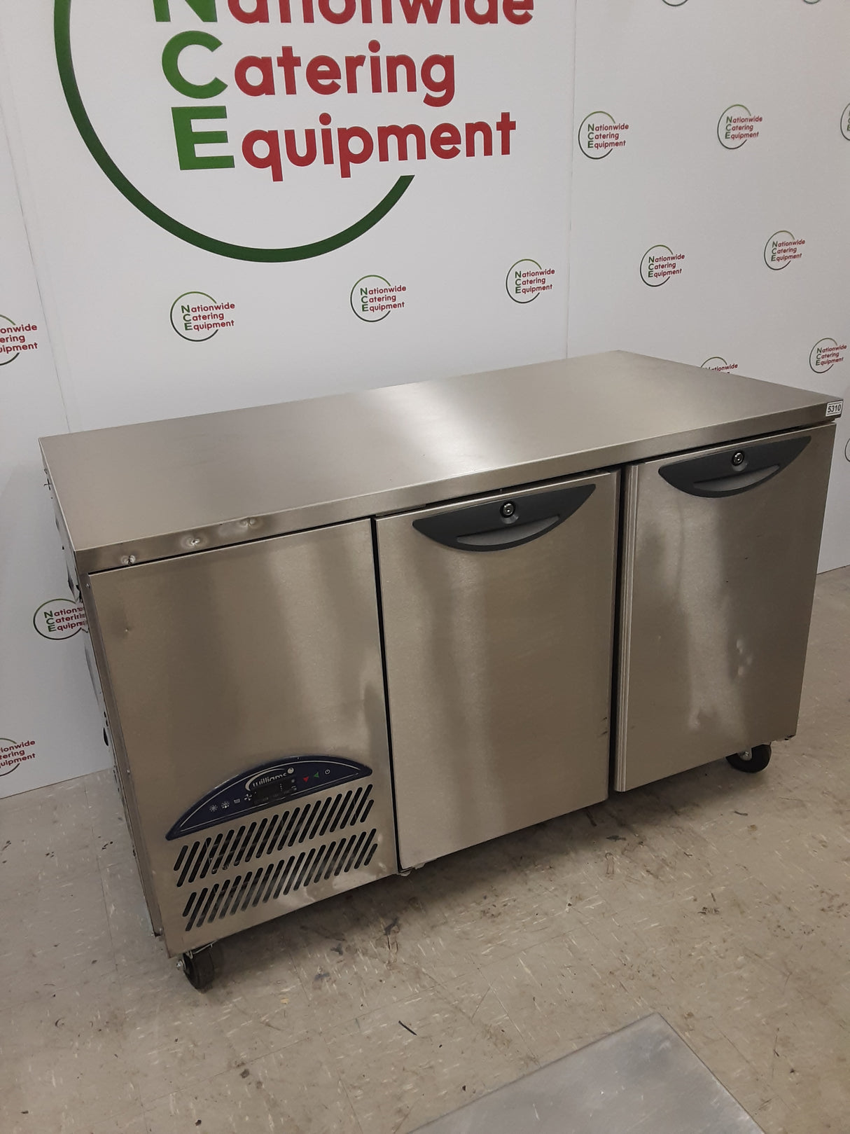 Un-Used / B-Grade Williams Two Door Counter Fridge, 140cm, Model HO2SS (NCE5310)