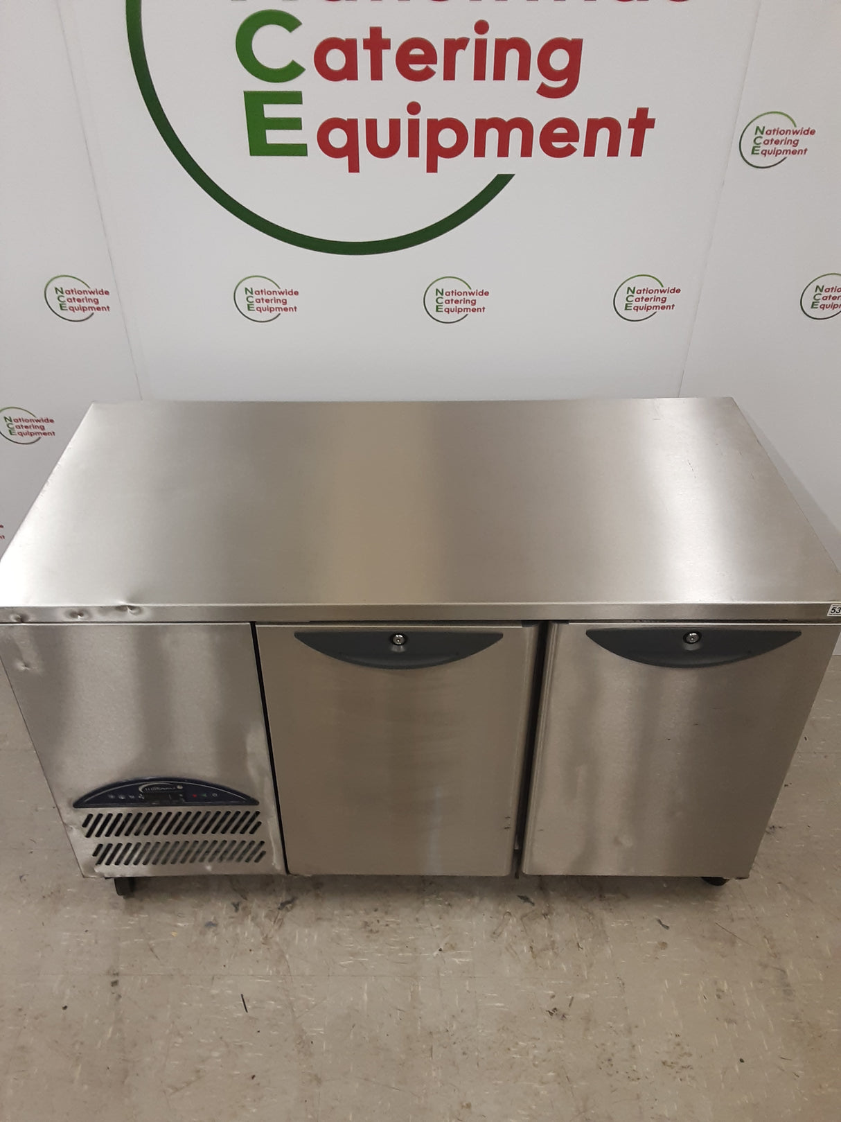 Un-Used / B-Grade Williams Two Door Counter Fridge, 140cm, Model HO2SS (NCE5310)