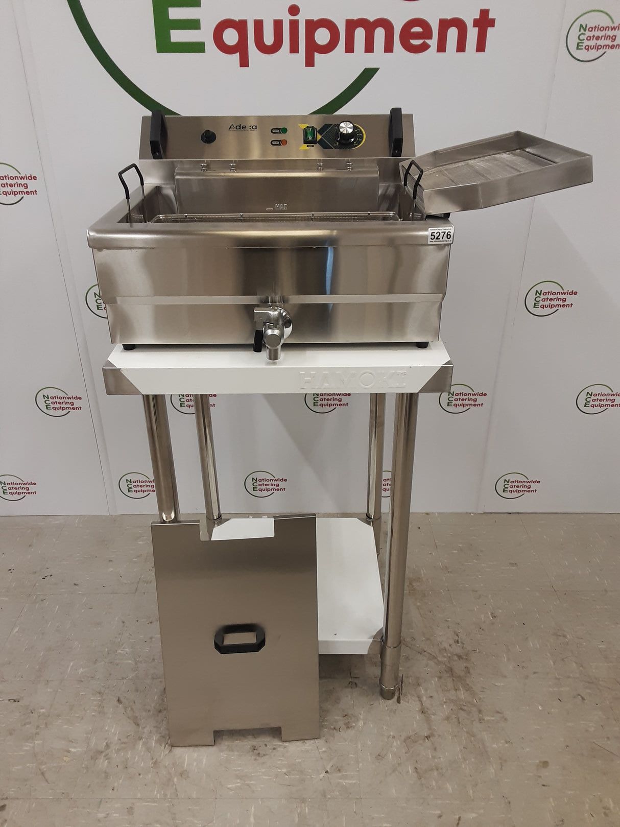 Adexa Large Single Tank Tabletop Electric Fryer, 13amp, Model- EV201V (NCE5276)