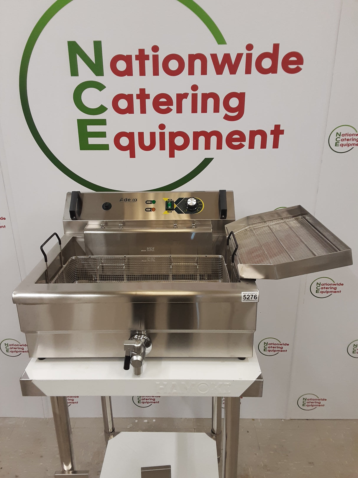 Adexa Large Single Tank Tabletop Electric Fryer, 13amp, Model- EV201V (NCE5276)