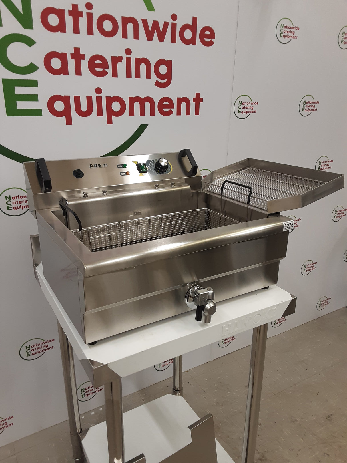 Adexa Large Single Tank Tabletop Electric Fryer, 13amp, Model- EV201V (NCE5276)