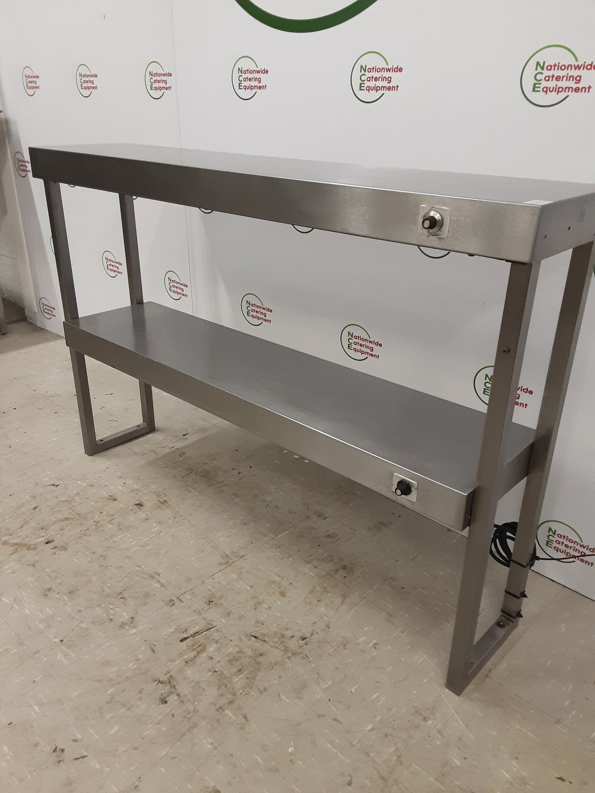 Stainless Steel Two Tier Heated Gantry, 13amp, 134cm (NCE5193)