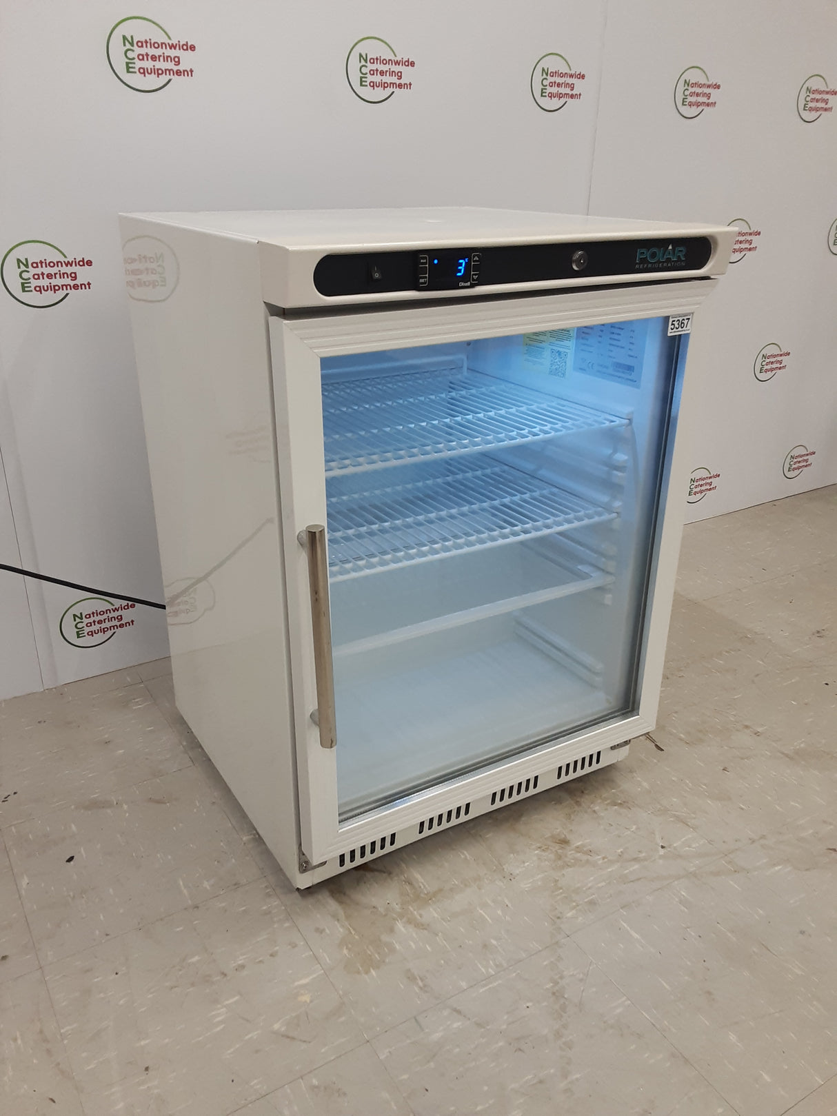 Polar Undercounter Display Fridge, 150L Capacity, Model-CD086 (NCE5367)