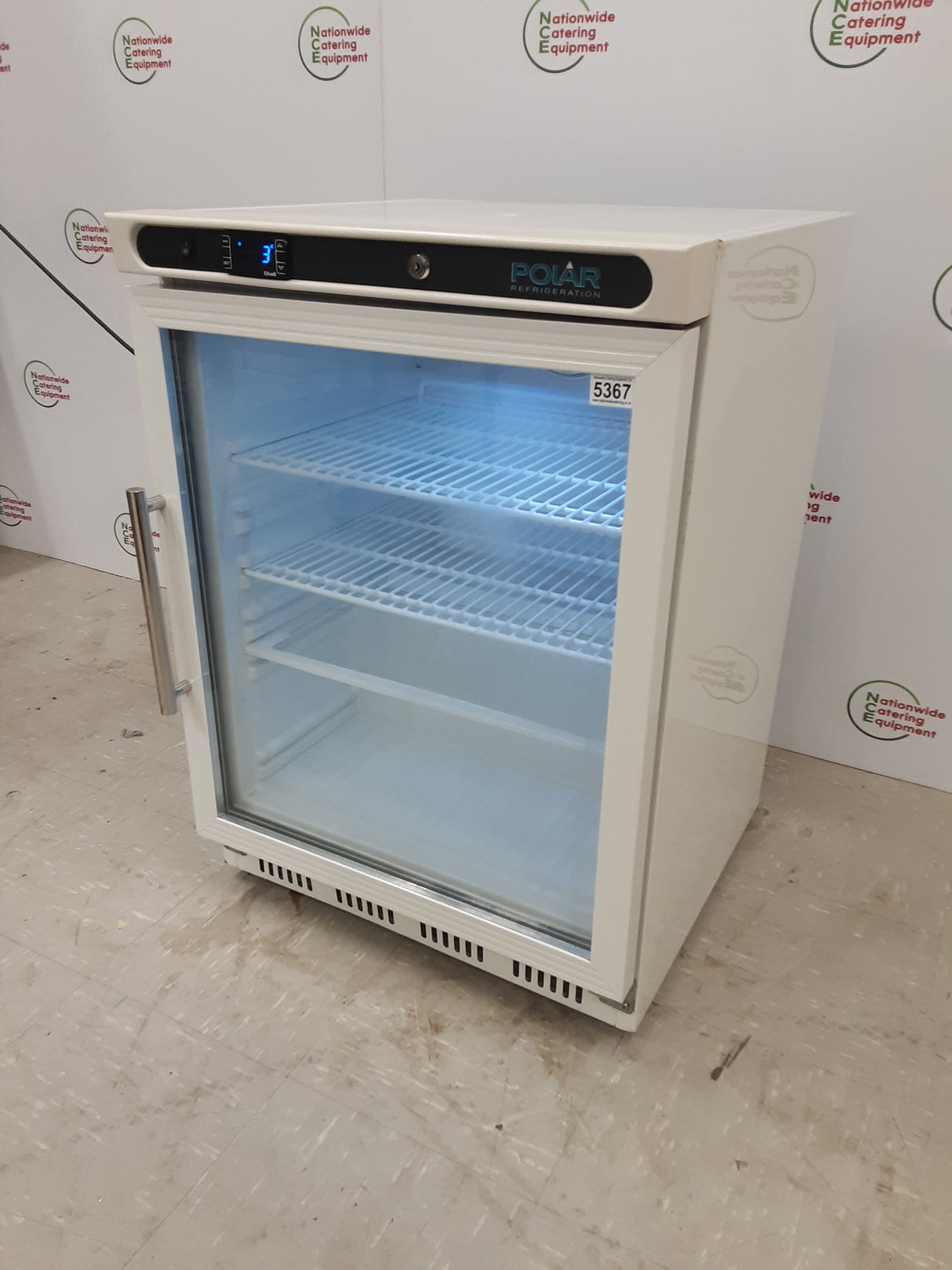 Polar Undercounter Display Fridge, 150L Capacity, Model-CD086 (NCE5367)