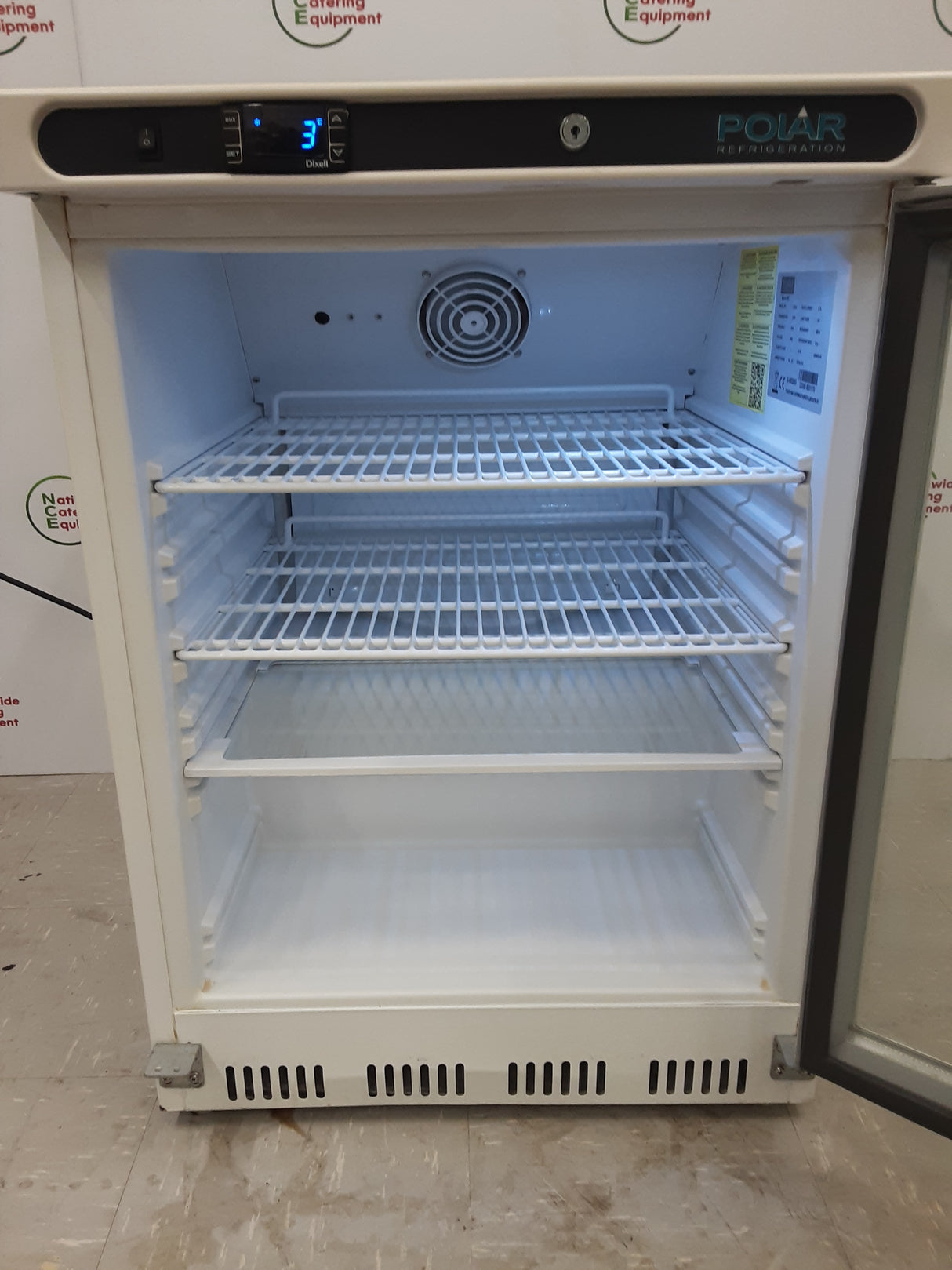 Polar Undercounter Display Fridge, 150L Capacity, Model-CD086 (NCE5367)