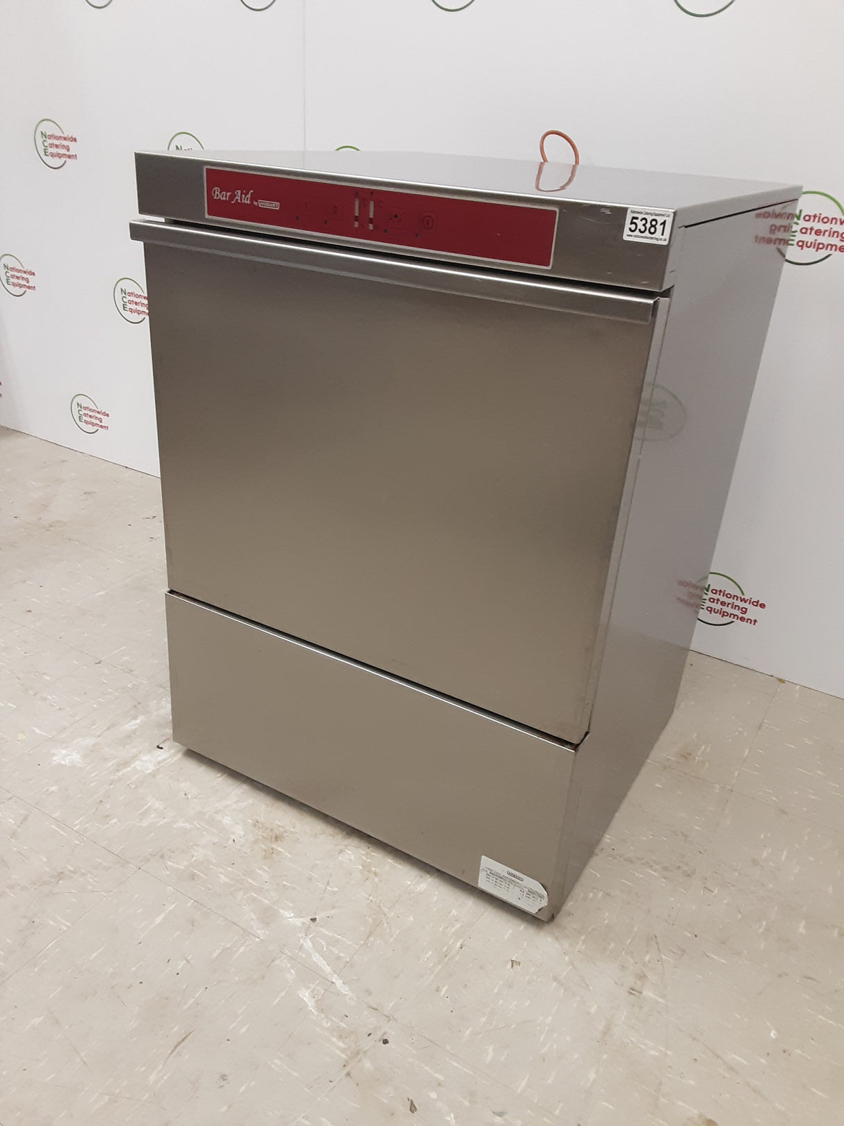 Baraid By Hobart, Undercounter Glasswasher, 32amp/1ph, Model-BARAID500S-10A (NCE5381)