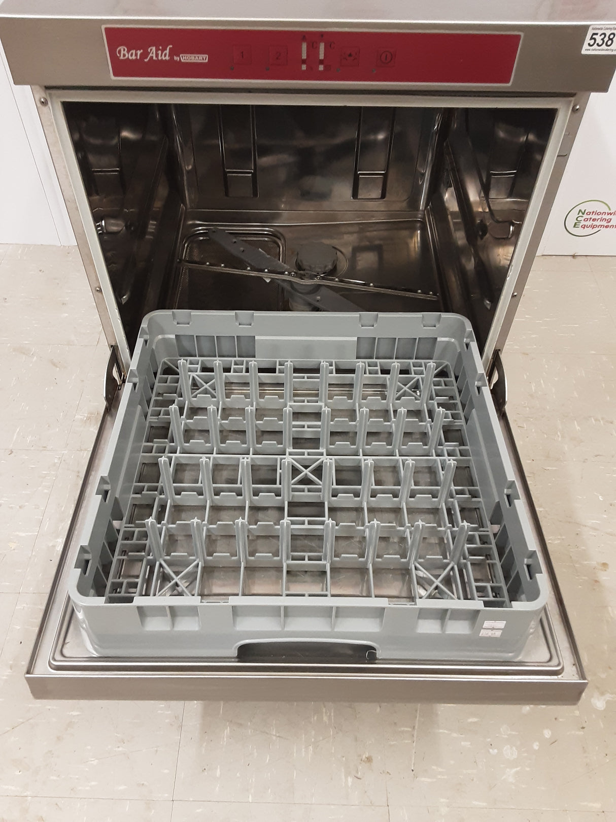 Baraid By Hobart, Undercounter Glasswasher, 32amp/1ph, Model-BARAID500S-10A (NCE5381)