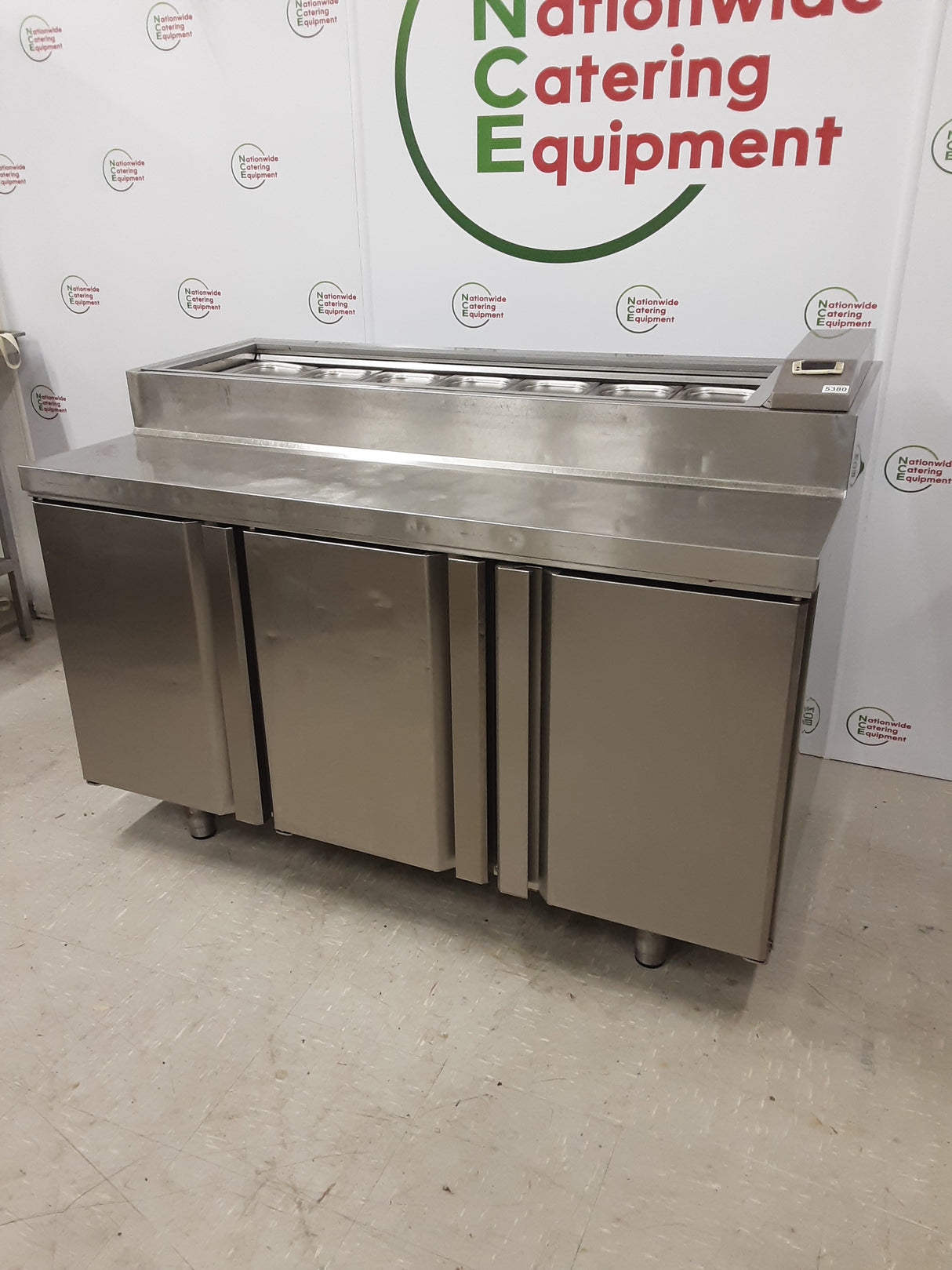 CLEARANCE Infrico Three Door Counter Fridge With Toppings Opening (NCE5380)