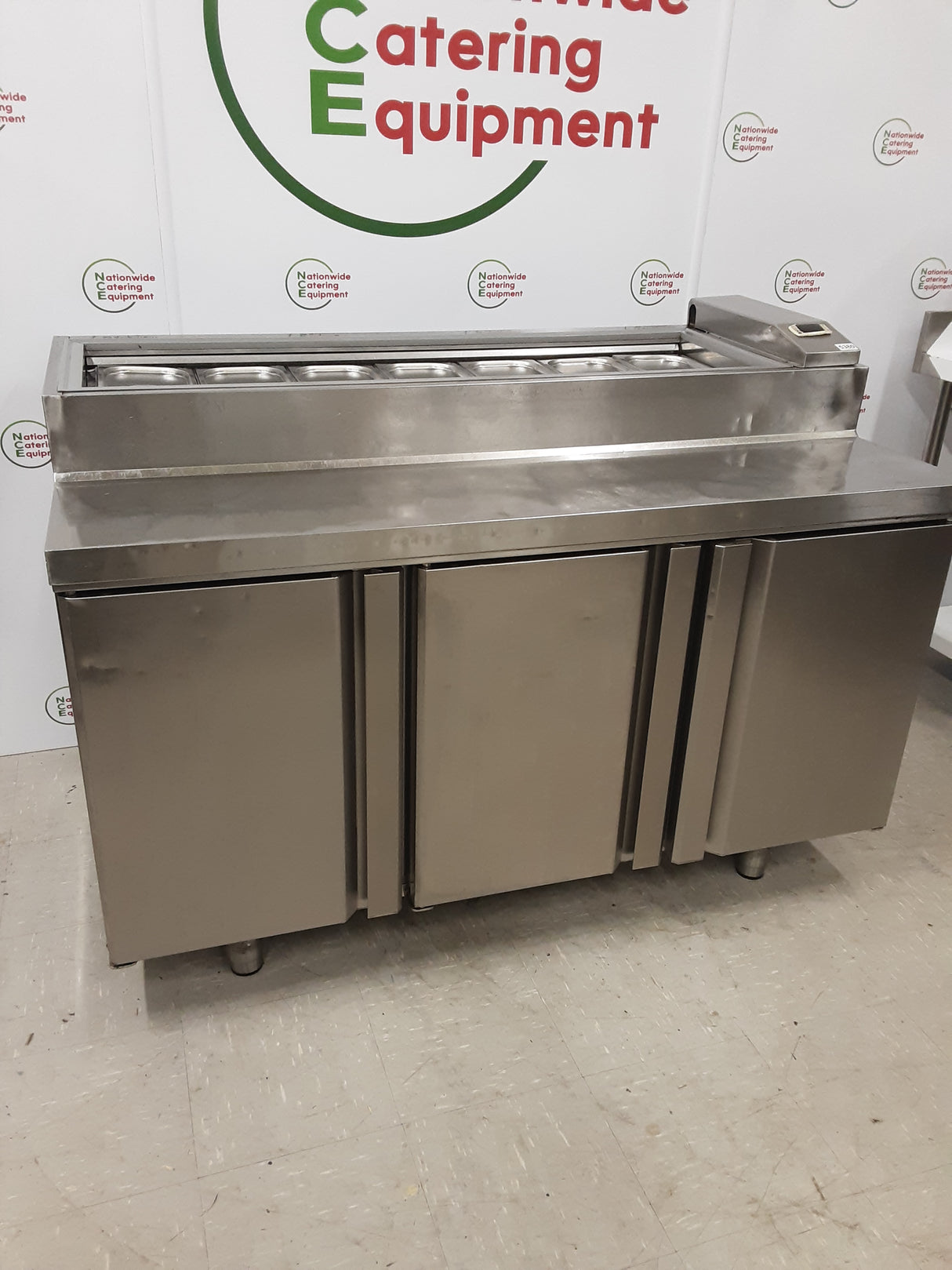 CLEARANCE Infrico Three Door Counter Fridge With Toppings Opening (NCE5380)