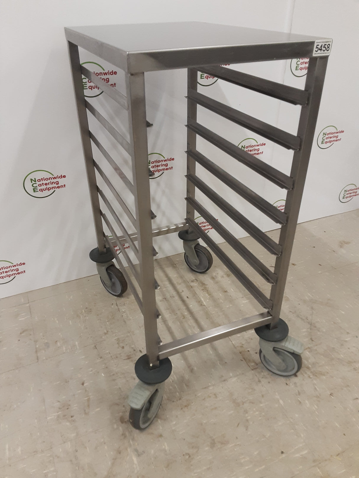 Stainless Steel 1/2 Gastronorm Storage Trolley / Table (NCE5458)