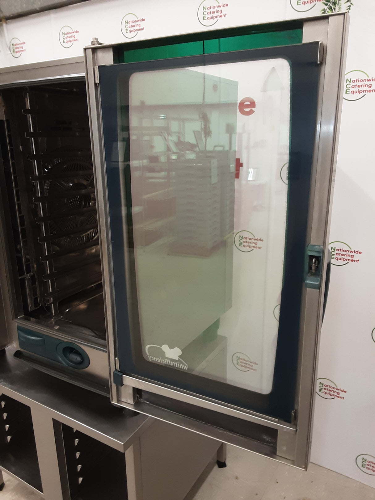 Rational 10 Grid Electric SCC White Efficiency Combi Oven On Stand (NCE5454)