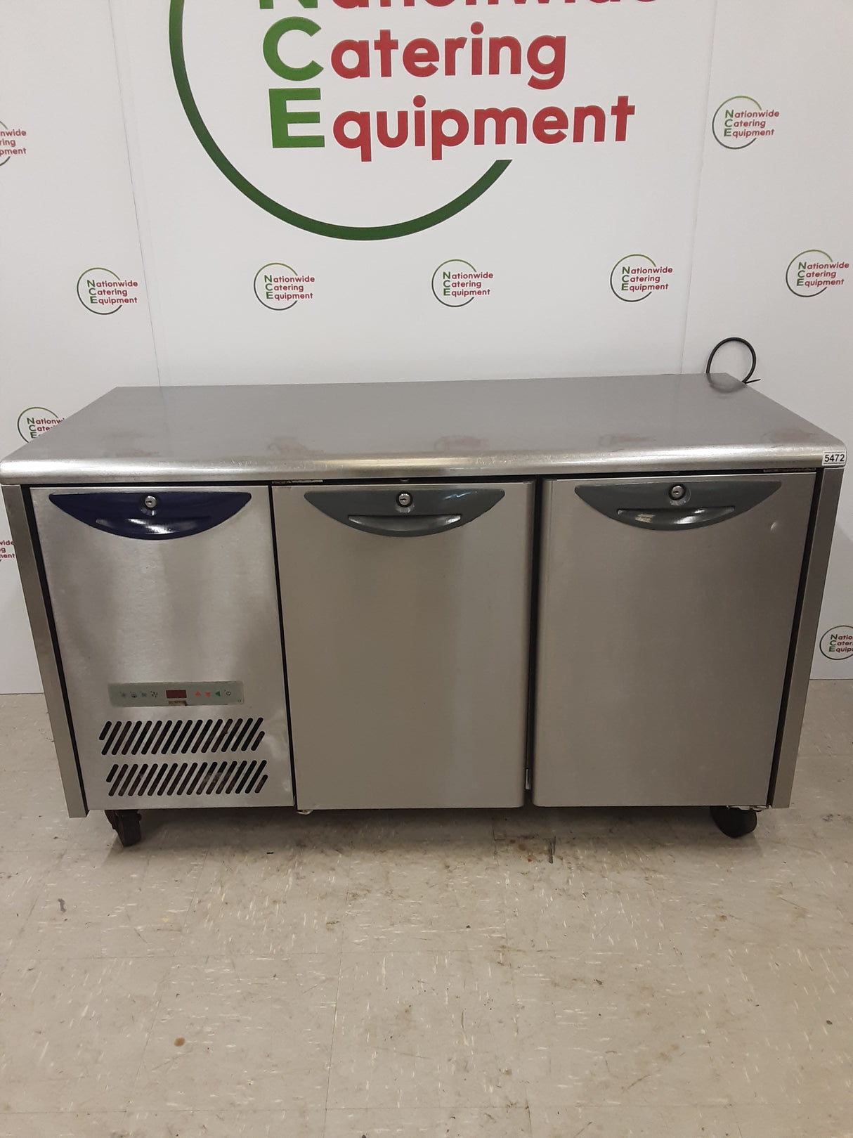 CLEARANCE Williams Two Door Flat Counter Fridge, 142cm (NCE5472)