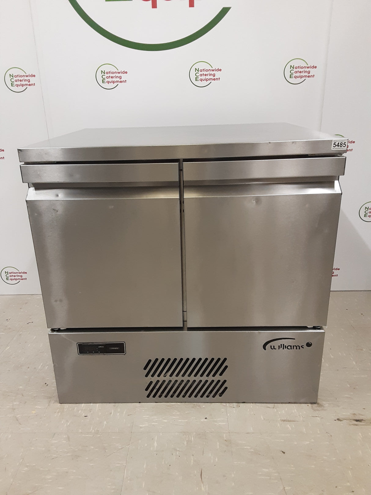 Williams Compact Two Door Flat Counter Fridge 87X74cm (NCE5485)