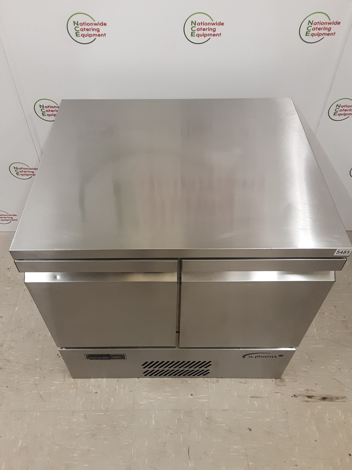 Williams Compact Two Door Flat Counter Fridge 87X74cm (NCE5485)