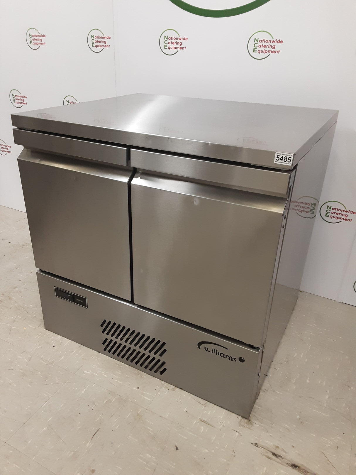 Williams Compact Two Door Flat Counter Fridge 87X74cm (NCE5485)