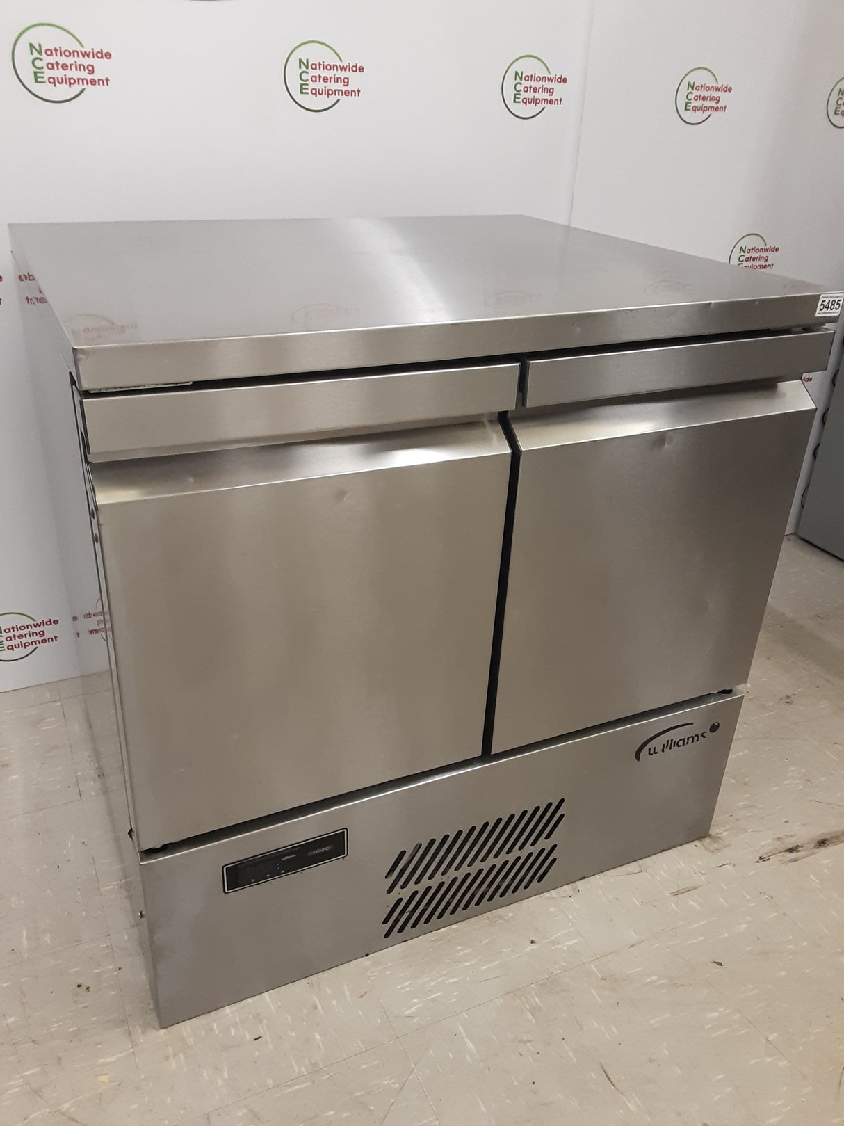 Williams Compact Two Door Flat Counter Fridge 87X74cm (NCE5485)