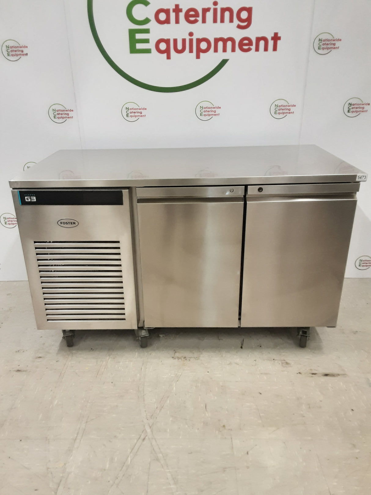 Foster G3 Two Door Counter Fridge, 2023 Manufactured (NCE5473)