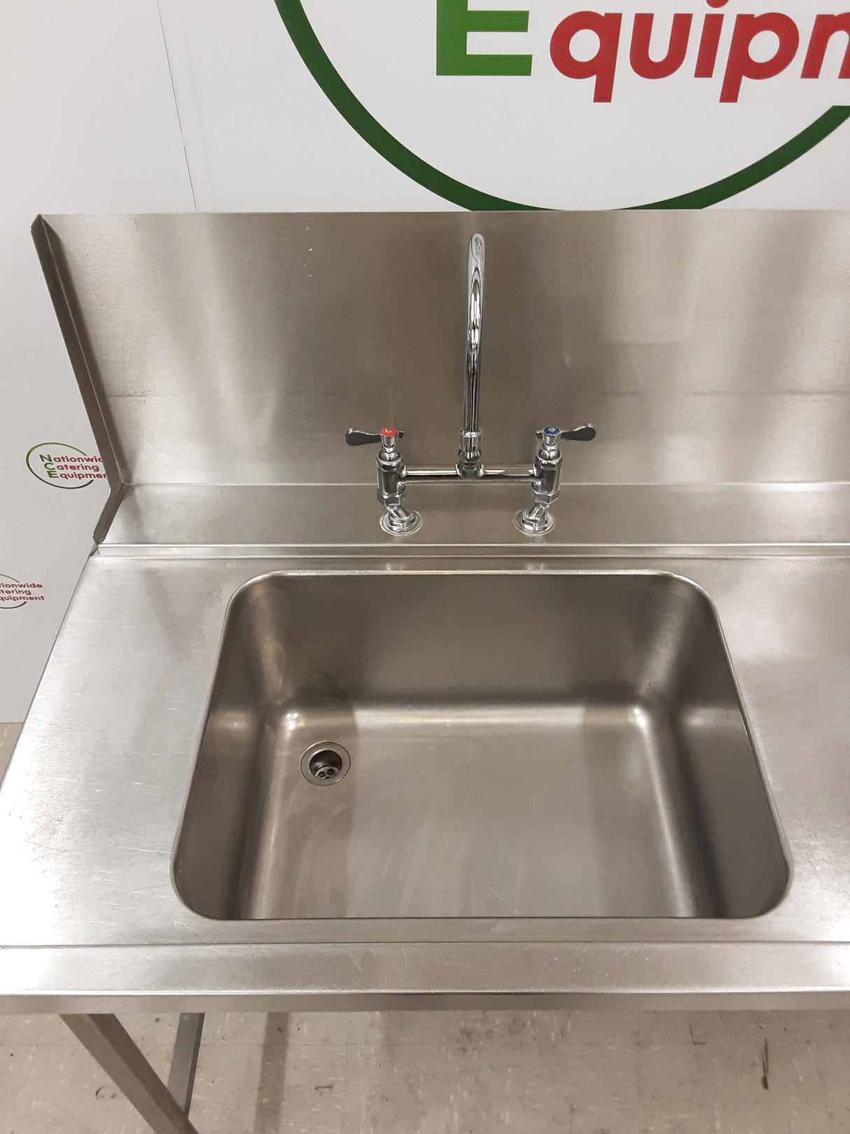 Stainless Steel Single Sink with Appliance Space 150cm (NCE5500)