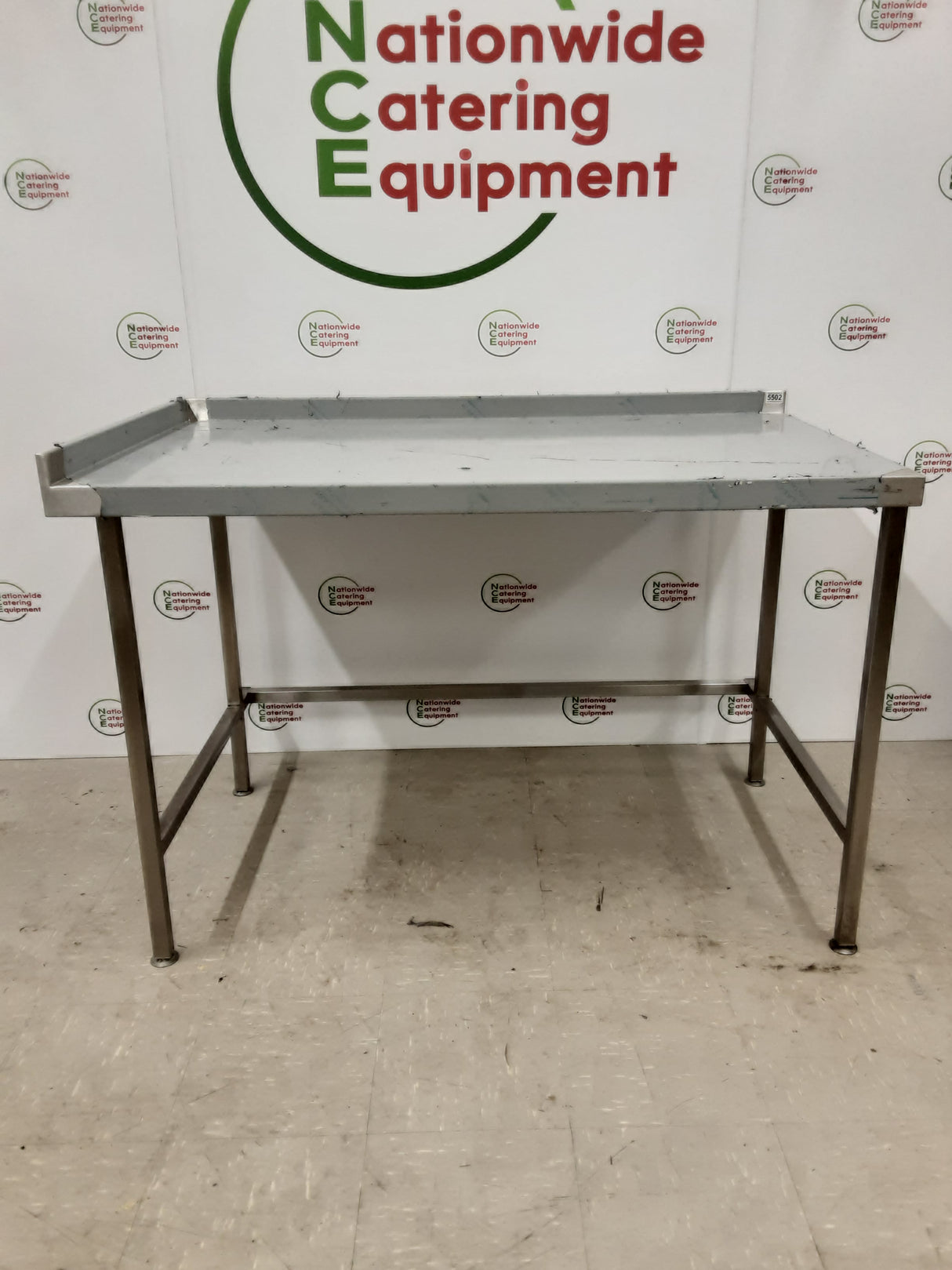 New/Un-Used Stainless Steel Table With Appliance Space 137x80cm (NCE5502)